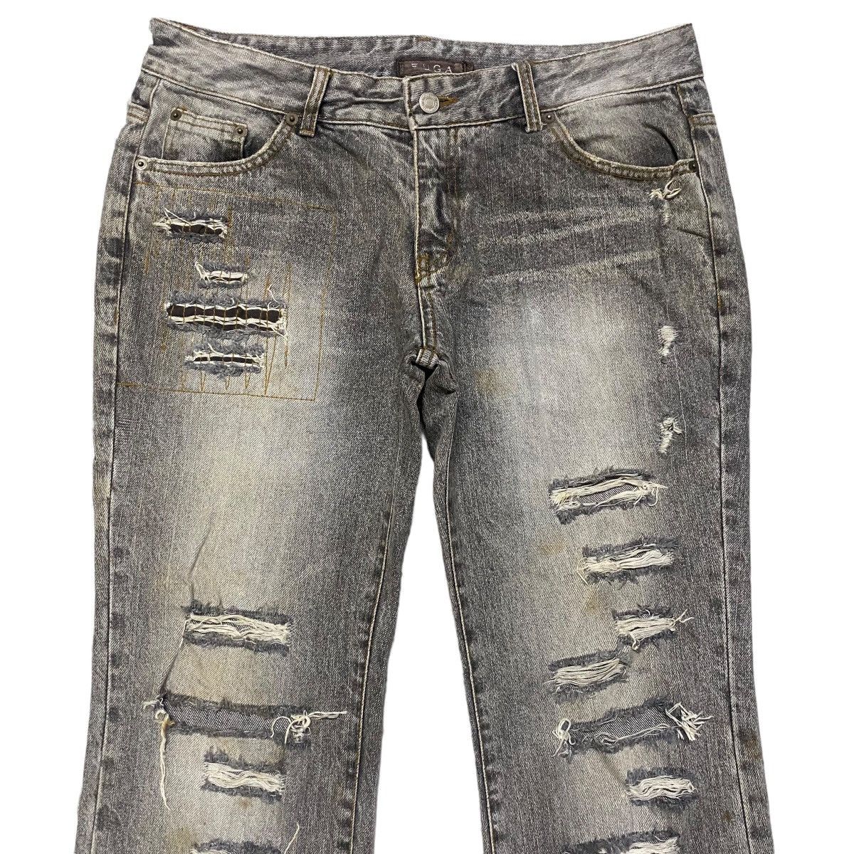 GOSTAR DE FUGA FUGA Distressed Denim Flare Jeans Size US 32 / EU 48 - 1 Thumbnail