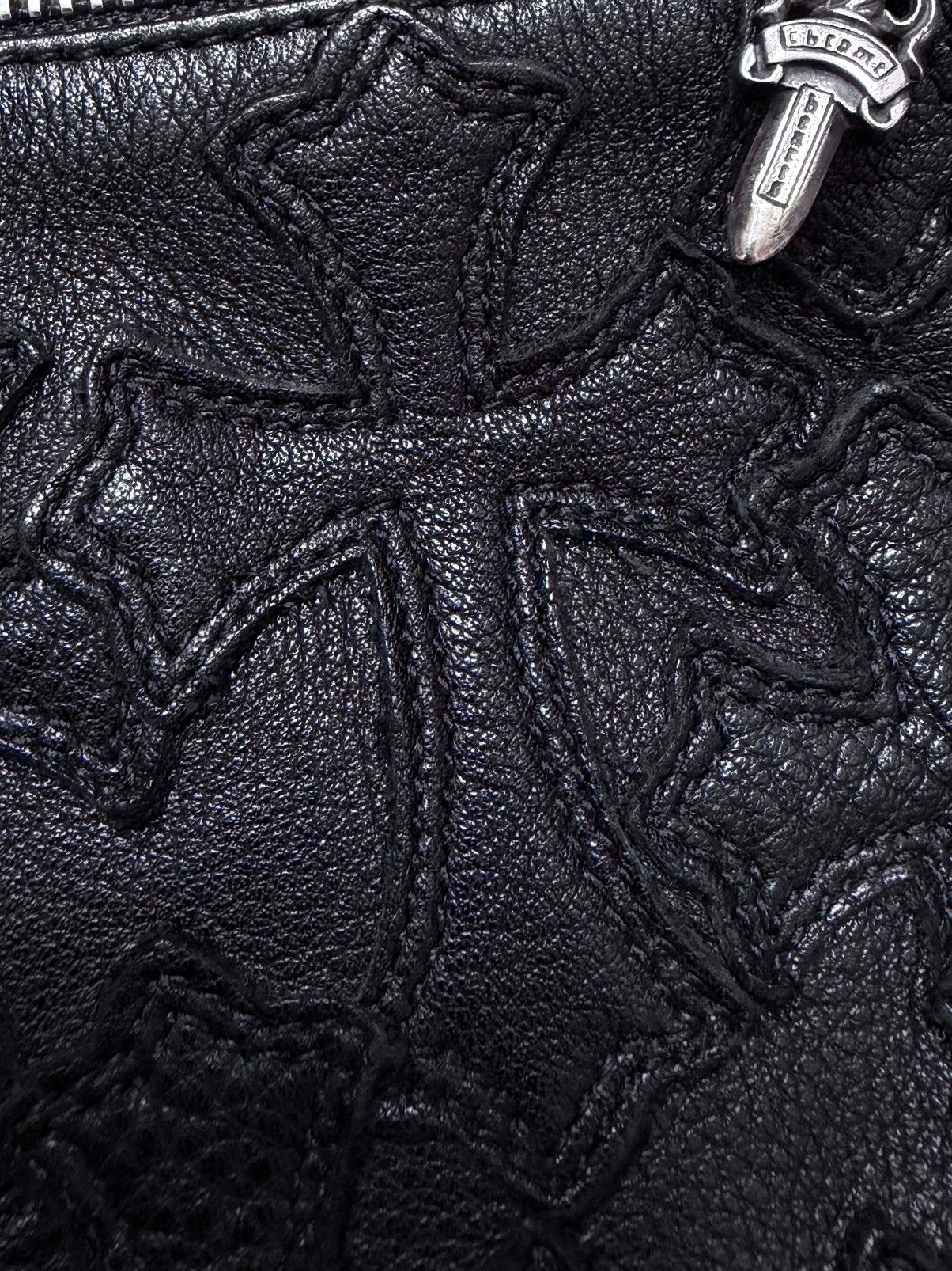 Chrome Hearts Chrome Hearts 7th Grade Black Leather Cross Backpack Size ONE SIZE - 4 Thumbnail