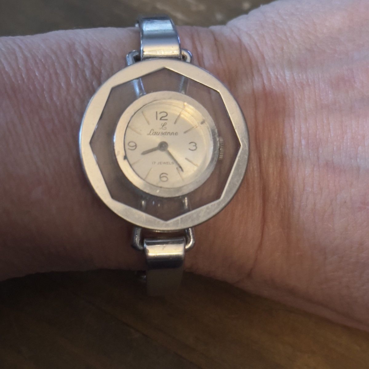 Vintage Vintage Lausanne 17 jewels silver hexagon watch Size ONE SIZE - 3 Thumbnail