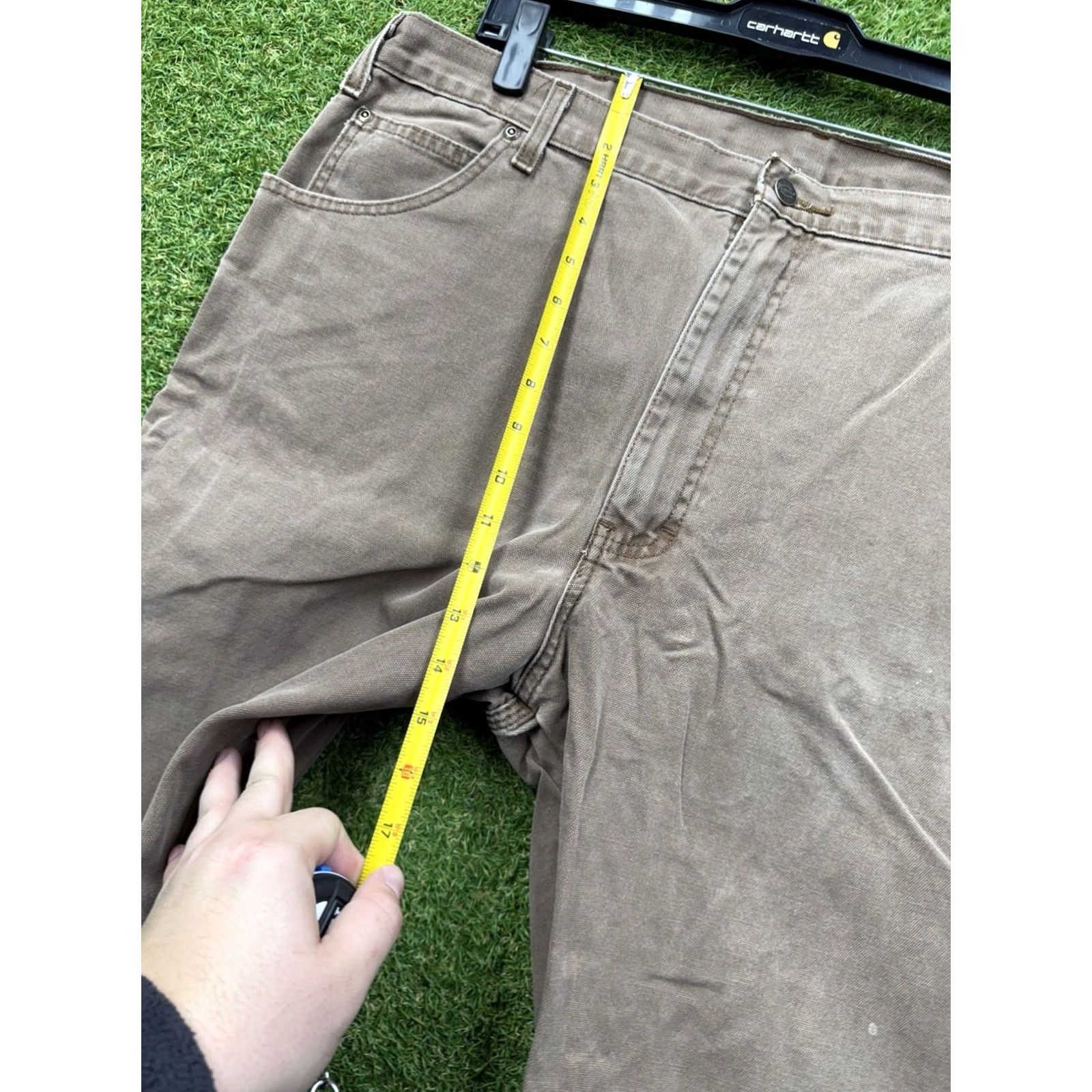 Dickies Dickies 874 Work Pants Mens 40x34 Original Fit Twill Workwear Carpenter Pants Brown 5-Pocket Straight Inseam 34 Mens Dickies 874 Size US 40 / EU 56 - 7 Thumbnail