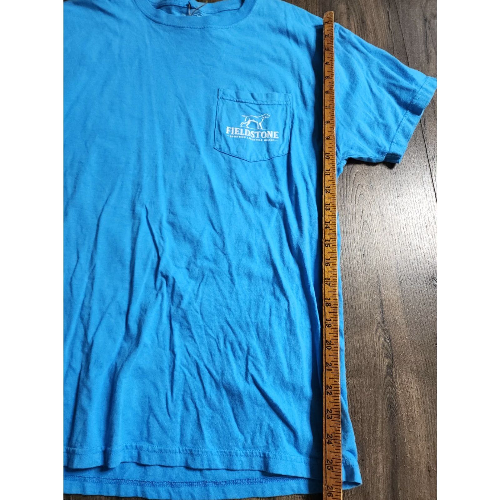Doublet FIELDSTONE Mens M T Shirt Short Sleeve Crew Neck Pocket Logo Blue Cotton Size US M / EU 48-50 / 2 - 3 Thumbnail