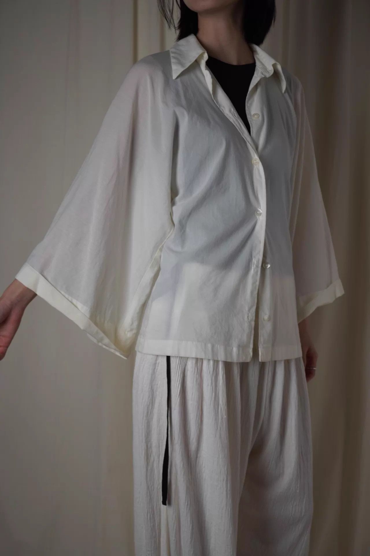 Ann Demeulemeester Ann Demeulemeester 90s Stretch Cotton Shirt/Jacket OS Size ONE SIZE - 2 Thumbnail
