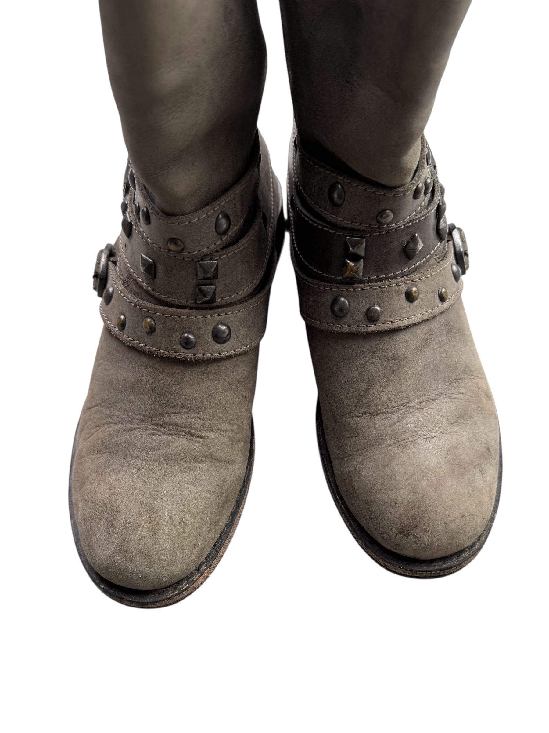 Other Vintage Leather Boots With Belted M42(E26)D15(V59) Size US 8 / IT 38 - 7 Thumbnail