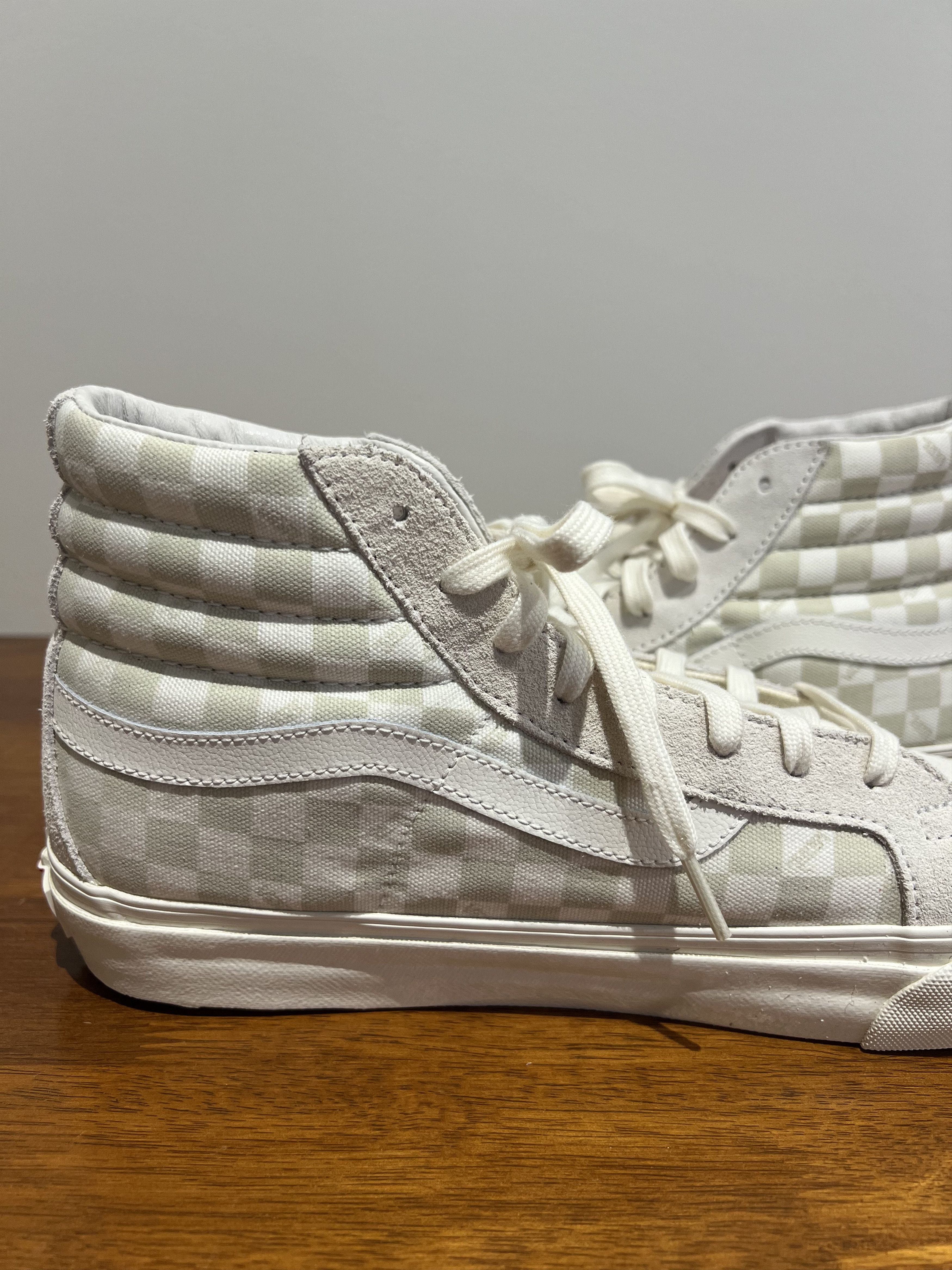 Vans 💚 2018 Vans OG Sk8-Hi LX "Checkerboard" US 10.5 NEW Size US 10.5 / EU 43-44 - 12 Thumbnail