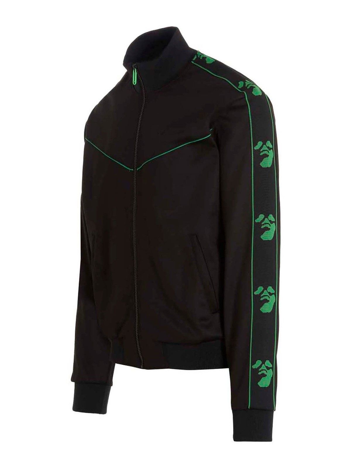 Off-White o1gr1nt0425 Ow Face Band Slim Tracktop in Black Size US L / EU 52-54 / 3 - 3 Thumbnail