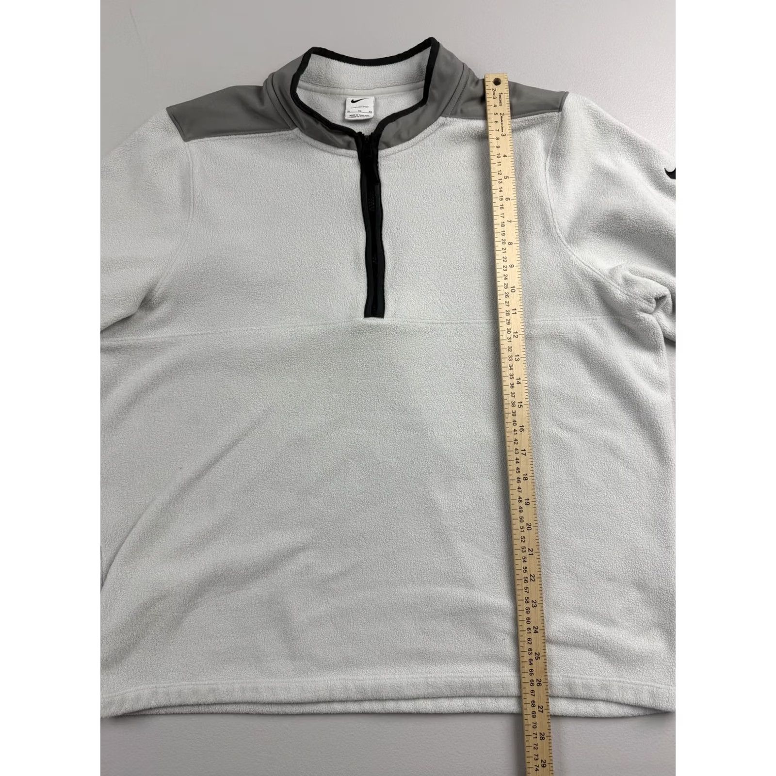 Nike Nike Sweatshirt Mens XL Gray 1/4 Zip Therma-Fit Fleece Mock Neck Pullover Swoosh Size US XL / EU 56 / 4 - 4 Thumbnail