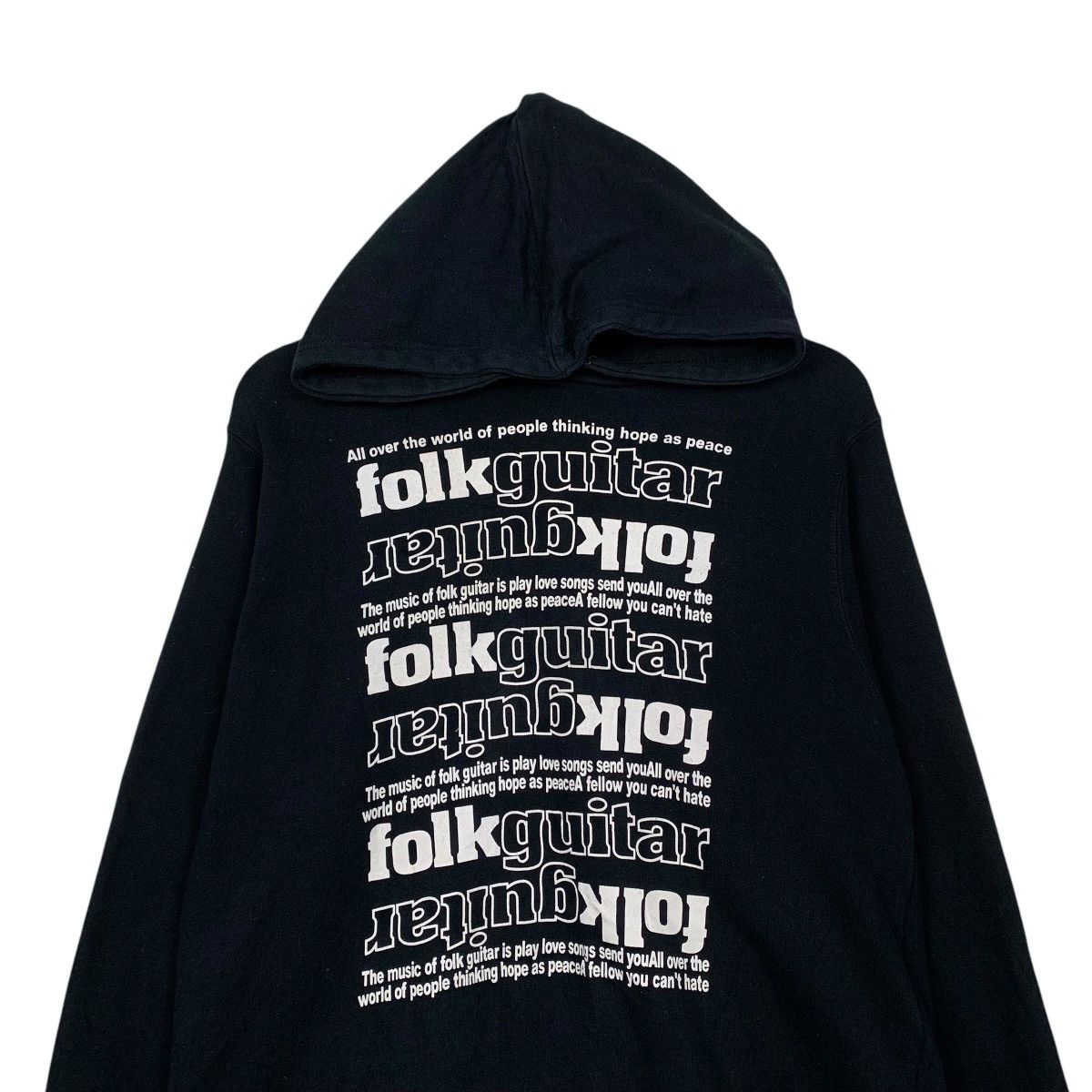 Japanese Brand Folk Guitar Pullover Hoodie Size US L / EU 52-54 / 3 - 2 Thumbnail