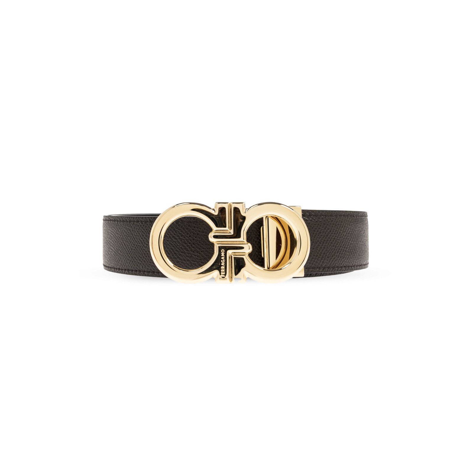 Salvatore Ferragamo FERRAGAMO Brown Double Adjustable Reversible Belt New & Auth Size ONE SIZE - 1 Thumbnail