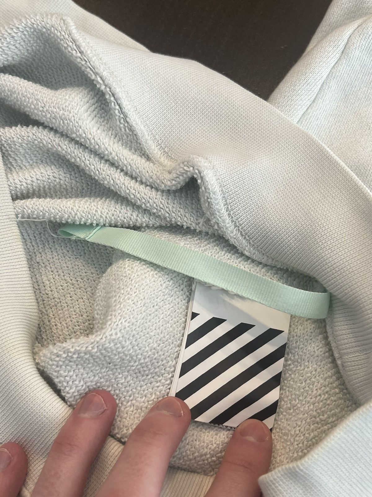 Off-White Cream Off-White Hoodie Size US M / EU 48-50 / 2 - 6 Thumbnail