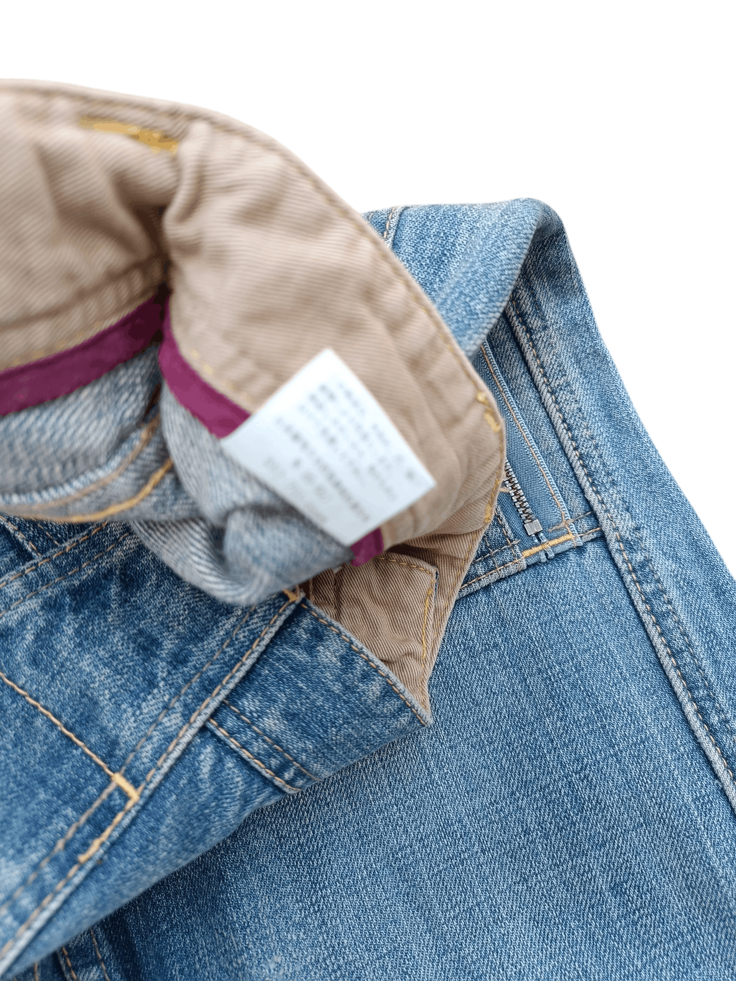 Designer VINTAGE 🔥 Back Number Japan Bush Pant Distressed Denim Size US 33 - 11 Thumbnail