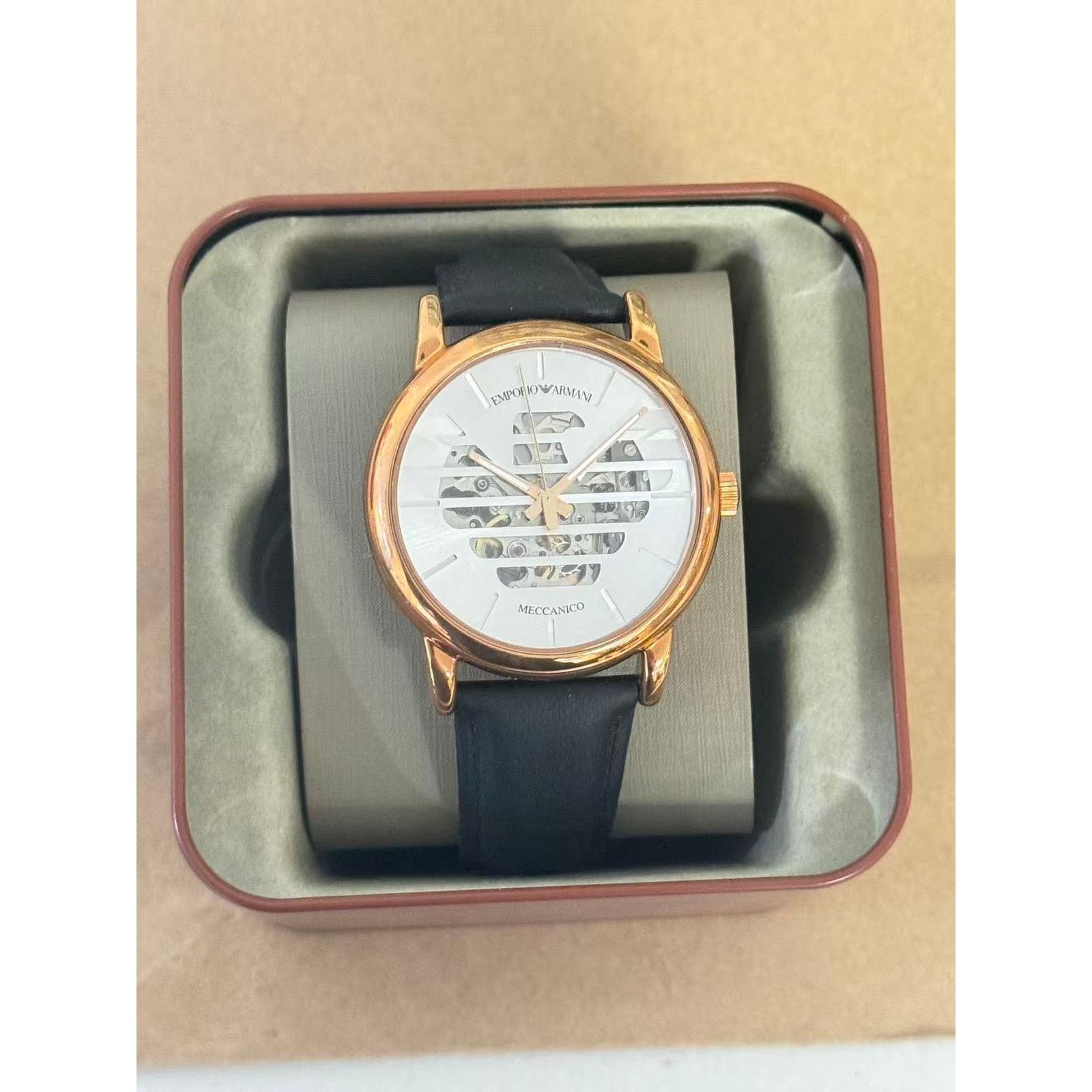 Emporio Armani Emporio Armani Luigi AR60031 Men Watch Meccanico Silver Dial Size ONE SIZE - 1 Thumbnail
