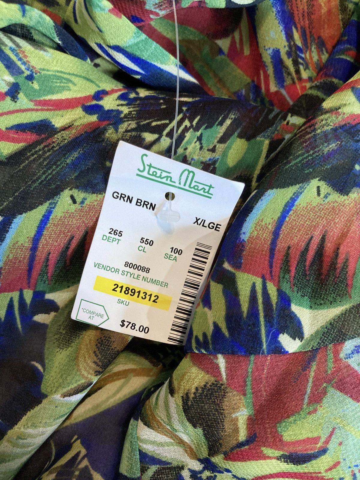 Other Mix Nouveau green tropical sheer coverup/tunic NWT Size XL / US 12-14 / IT 48-50 - 4 Thumbnail