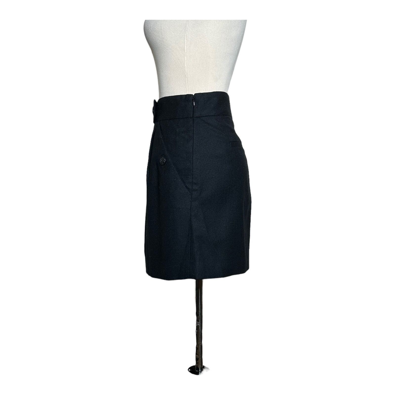 Banana Republic Banana Republic black wool front pleat mini skirt size 8 Size 30" / US 8 / IT 44 - 11 Thumbnail