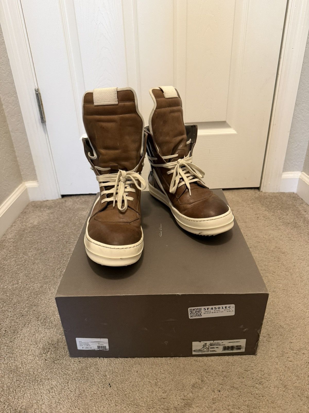 Rick Owens Rick Owens Geobaskets Size US 11 / EU 44 - 2 Thumbnail