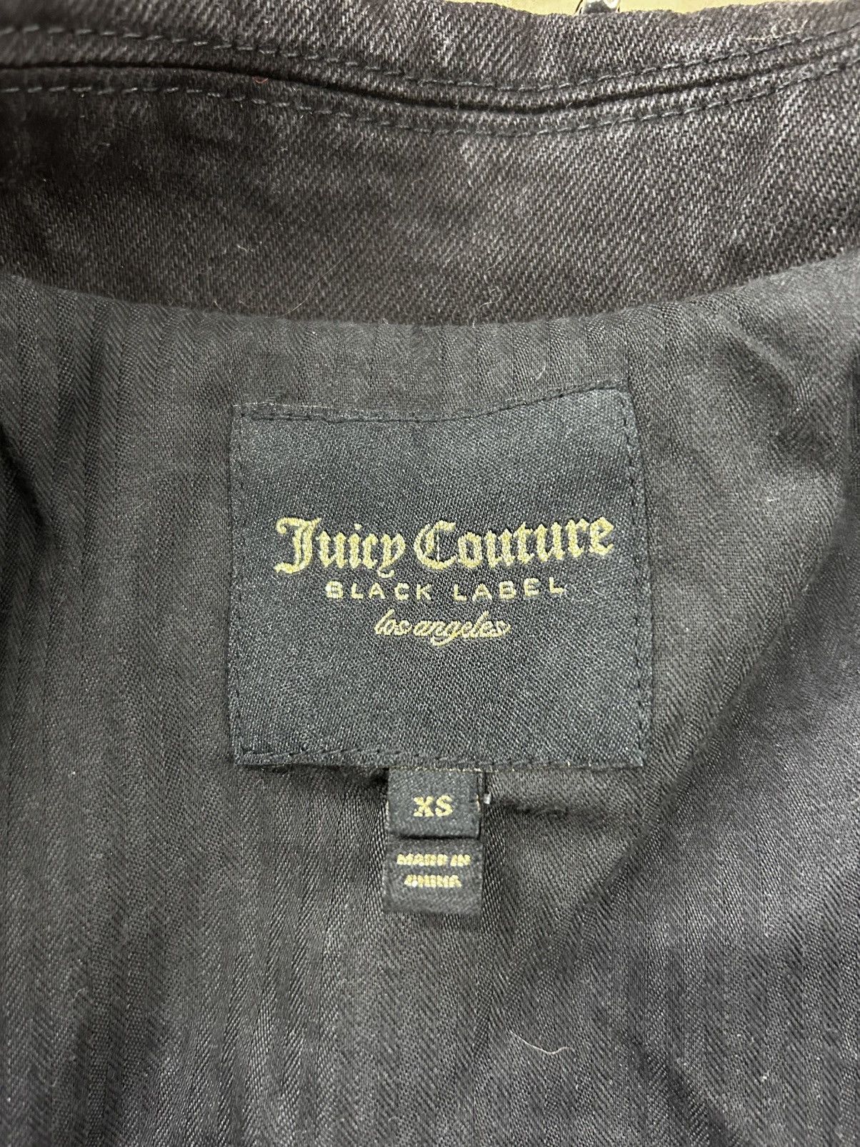 Juicy Couture Juicy Couture embellished denim biker jacket size XS Size XS / US 0-2 / IT 36-38 - 4 Thumbnail