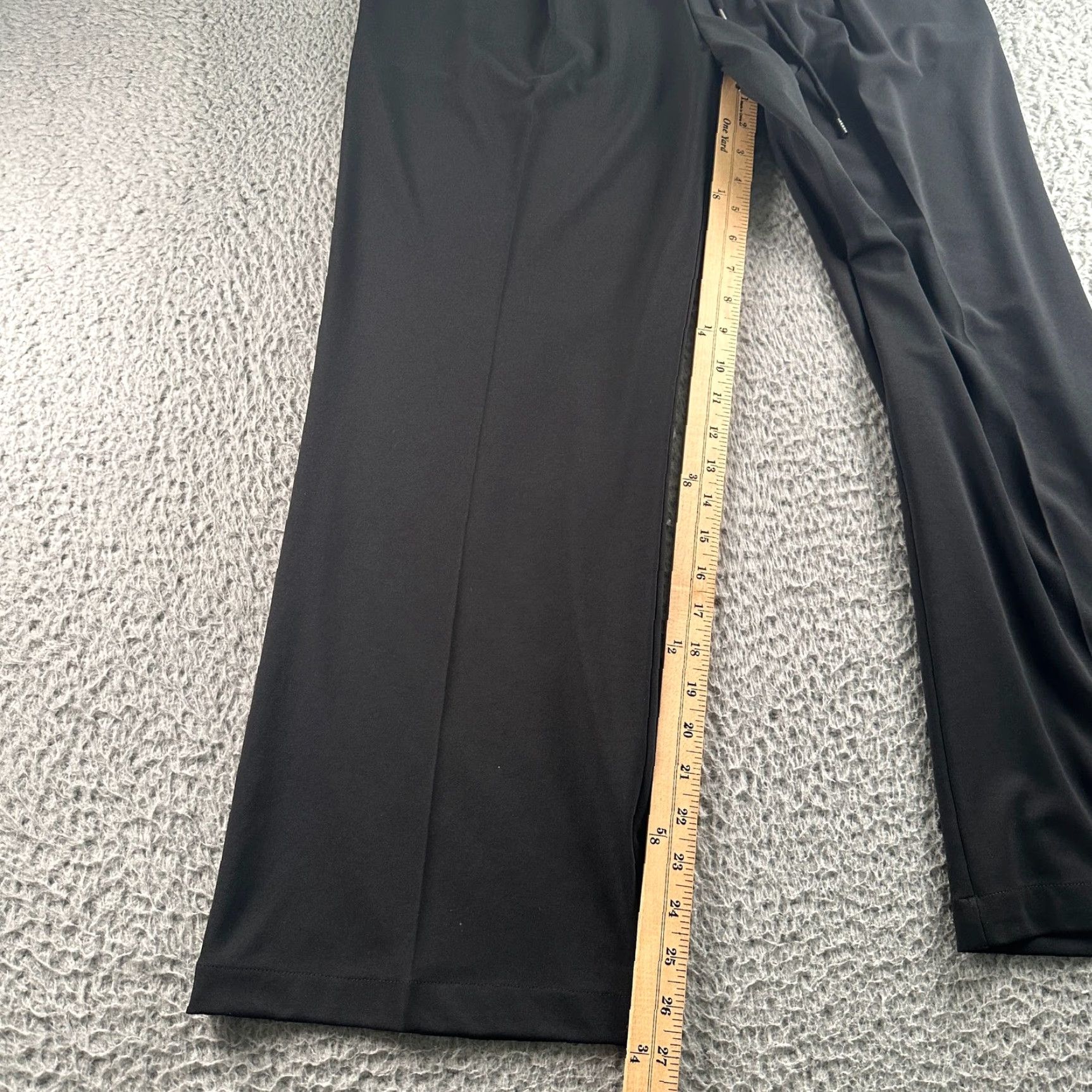 James Perse James Perse Pants Womens 2 Wide Leg Pull On Black Stretch Tailored Size 26" / US 2 / IT 38 - 7 Thumbnail