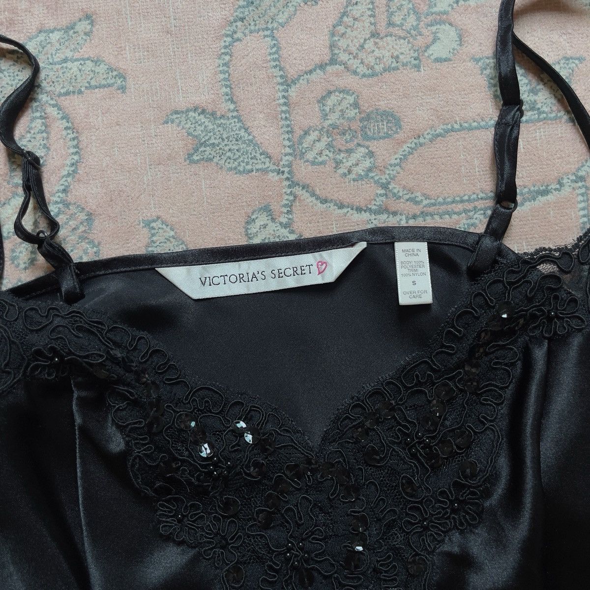 Victoria's Secret Victoria’s Secret 1990s Black Satin Lace Bodysuit (S) Size S / US 4 / IT 40 - 10 Thumbnail