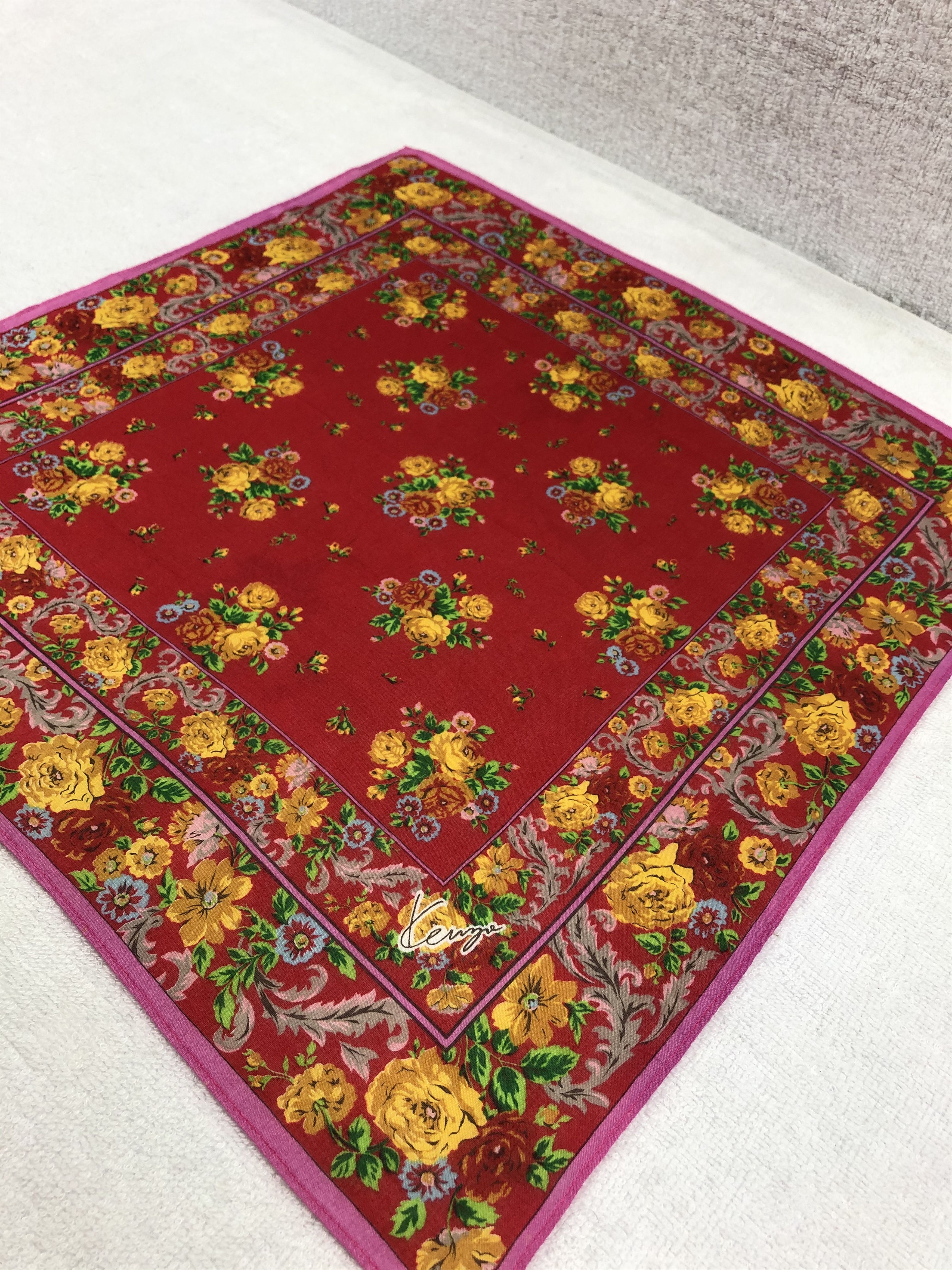 Kenzo × Vintage Kenzo Bandana / Handkerchief / Neckerchief Size ONE SIZE - 3 Thumbnail