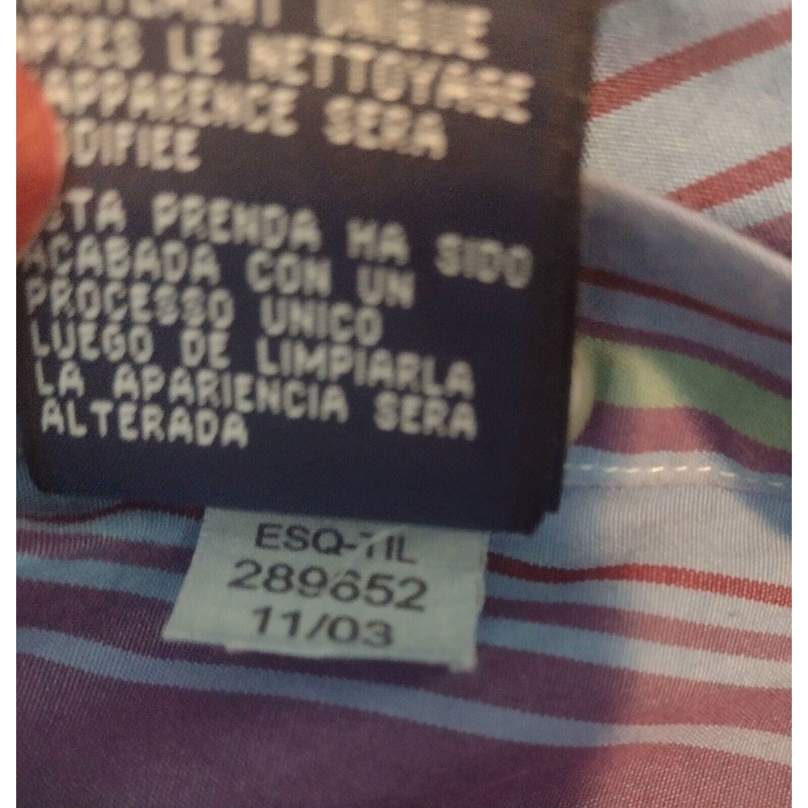 Tommy Hilfiger Tommy Hilfiger Y2K 2 Ply Button Down Shirt Size XL Blue Stri Size US XL / EU 56 / 4 - 8 Thumbnail