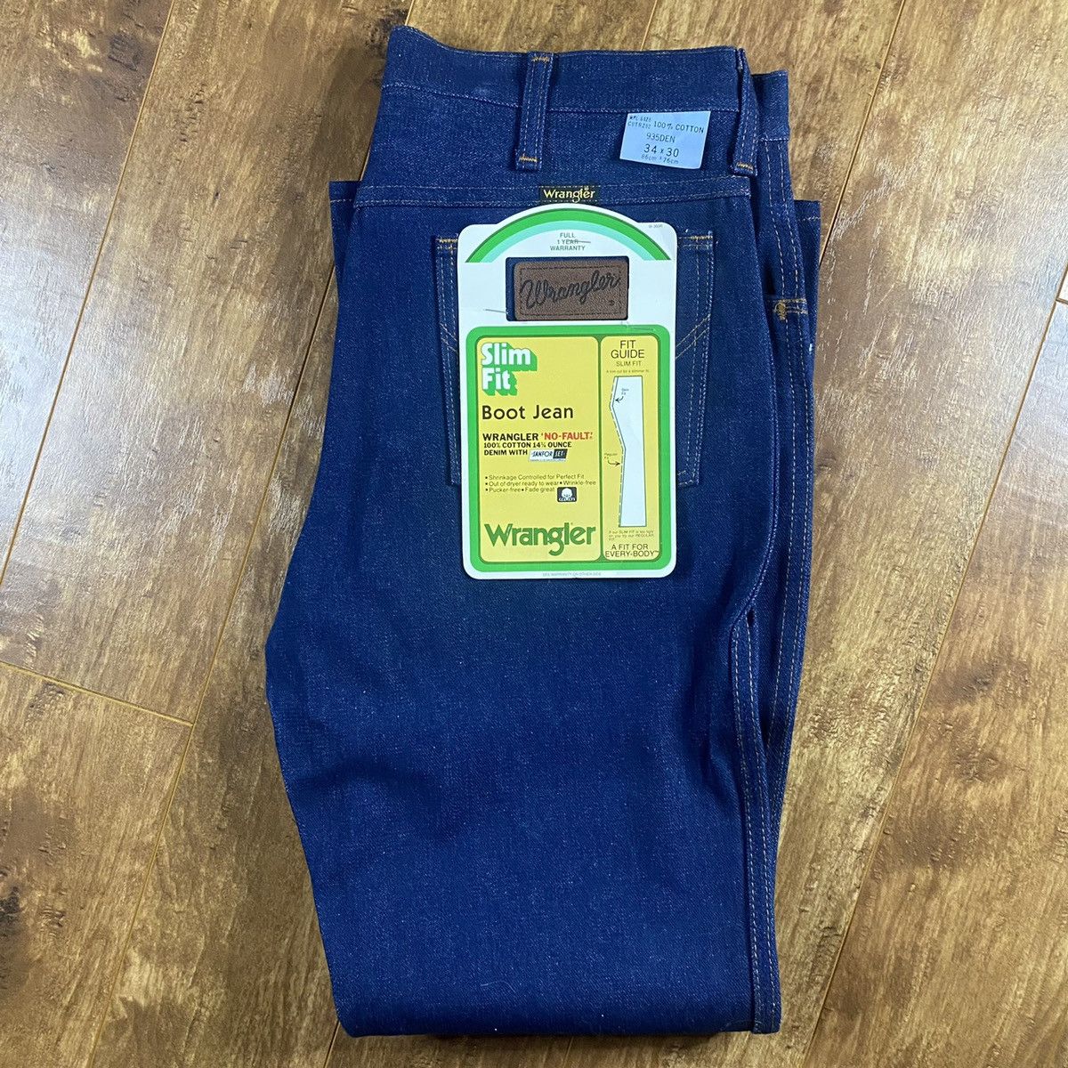 Vintage × Wrangler 1980s Brand New Wrangler Denim Jeans Size US 33 - 1 Thumbnail