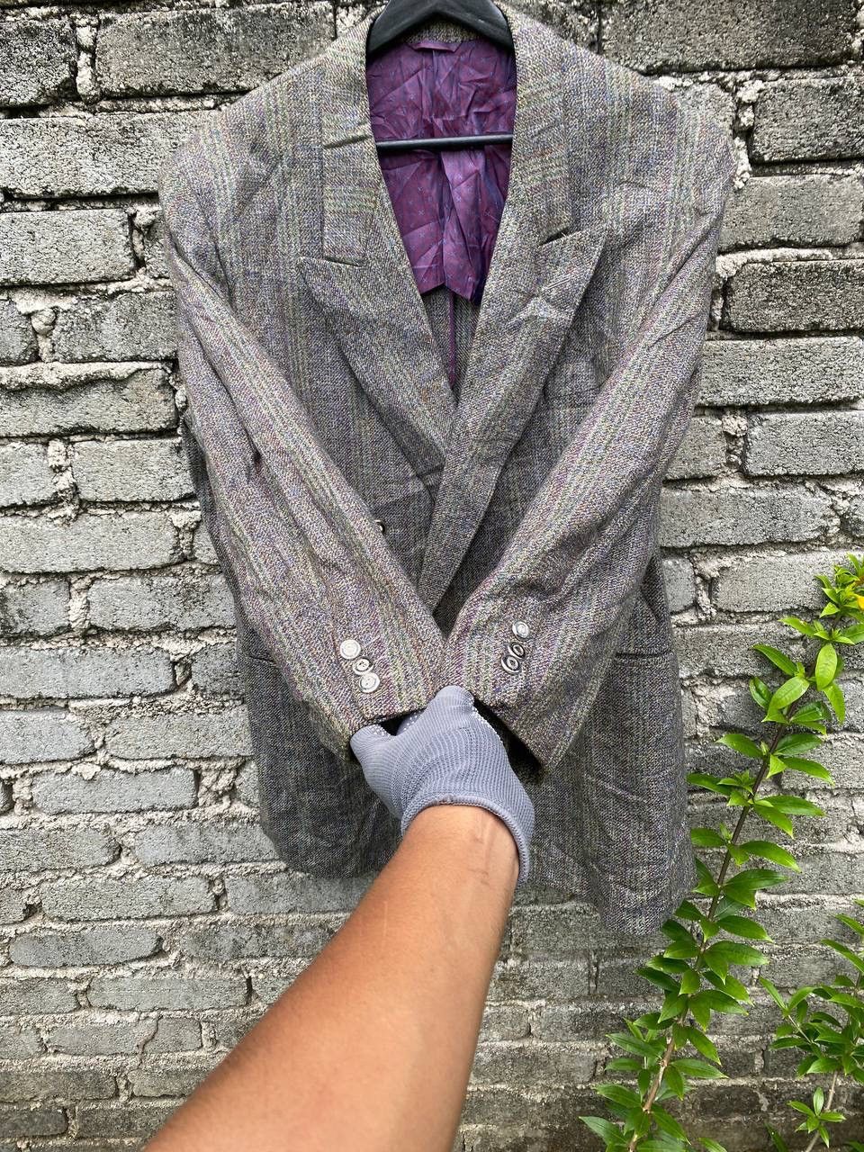 Givenchy Vintage 80s Givenchy Gentleman Double Breasted Coat Size US L / EU 52-54 / 3 - 5 Thumbnail
