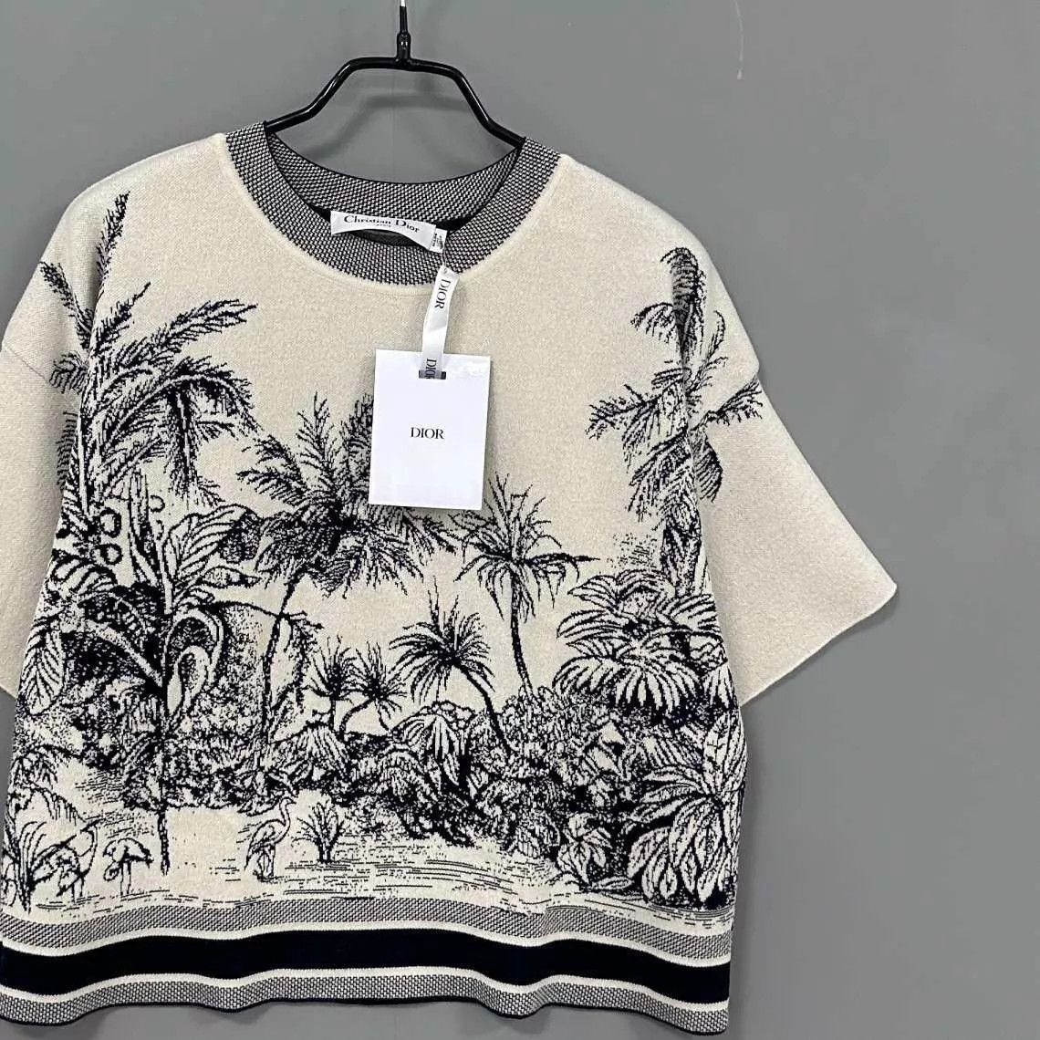 Dior Dior Coconut Tree Logo Cashmere Crewneck SS new 38 Size S / US 4 / IT 40 - 2 Thumbnail