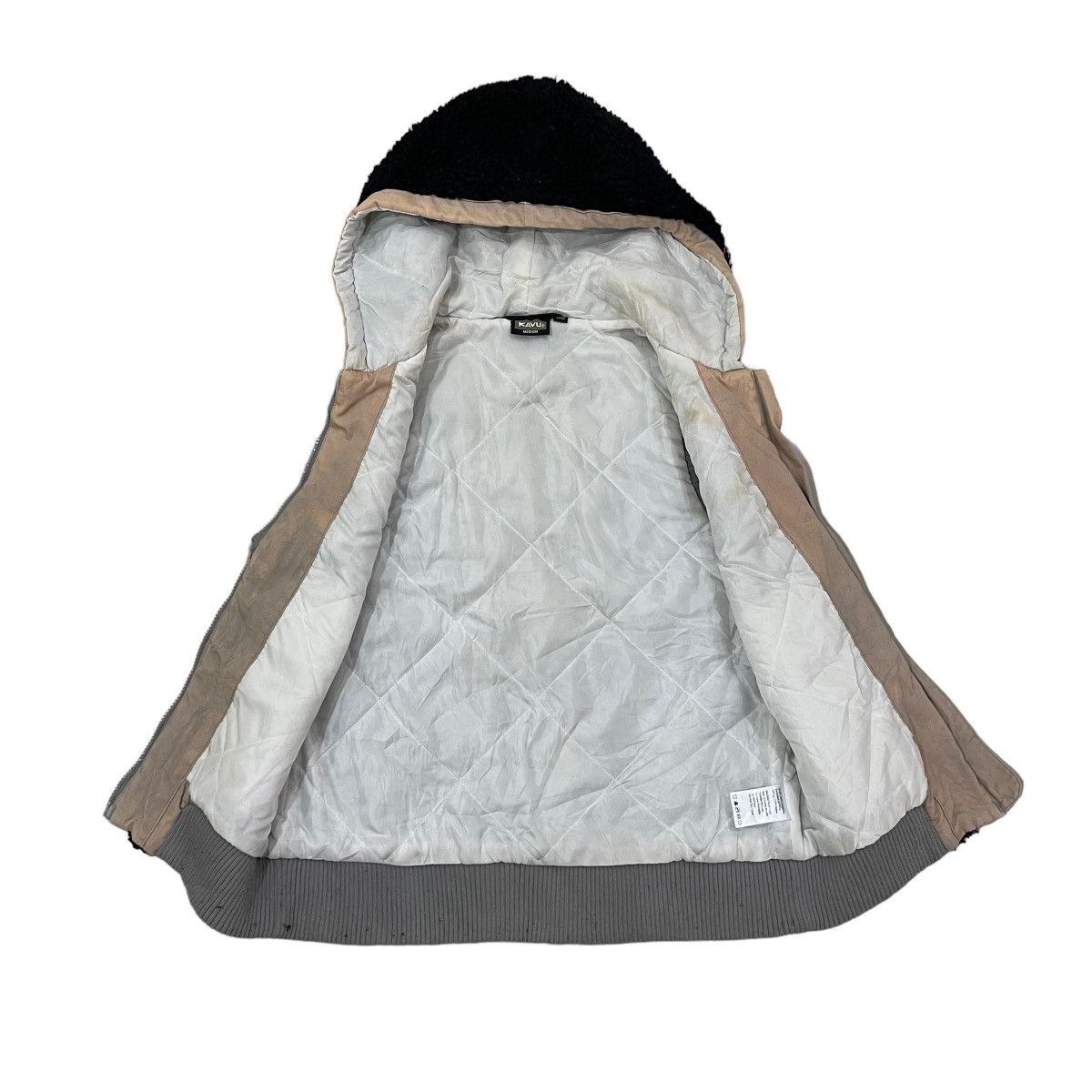 KAVU × Vintage Vintage KAVU Deep Pile Hoodie Vest Size US M / EU 48-50 / 2 - 3 Thumbnail