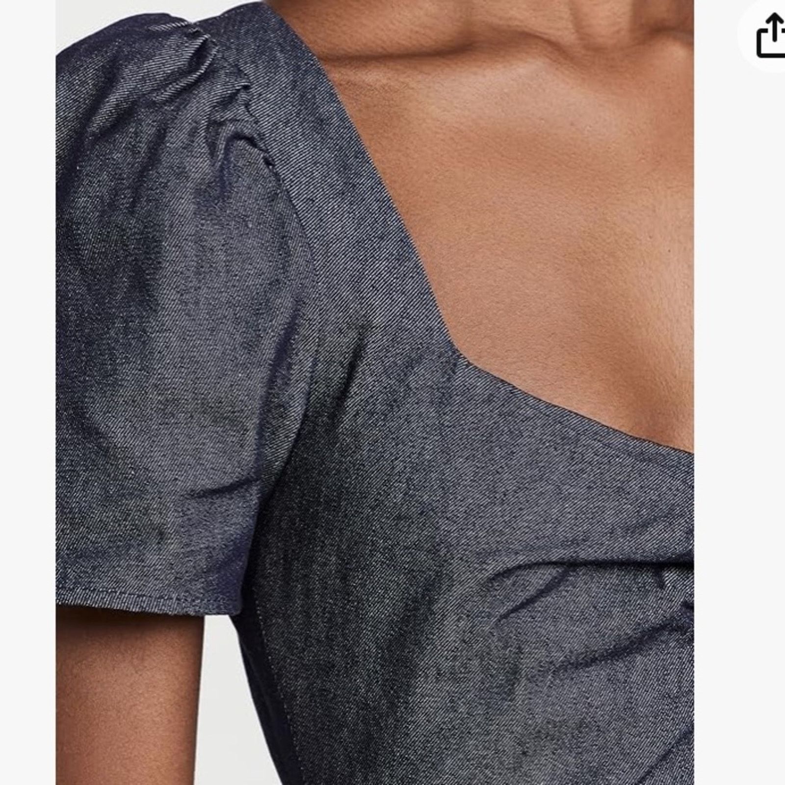 LIKELY Likely x Revolve $248 Lear Puff Sleeve Denim Dress 00 NWOT Size XS / US 0-2 / IT 36-38 - 7 Thumbnail