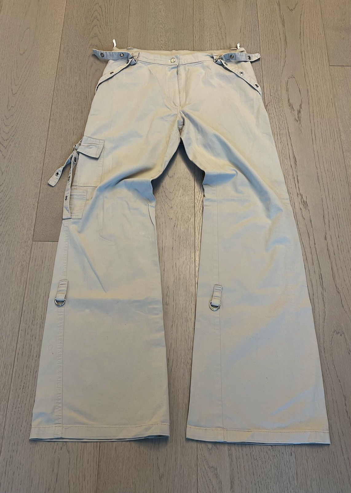Japanese Brand × Tornado Mart Vintage flare bondage cargo pants. Size US 30 / EU 46 - 3 Thumbnail