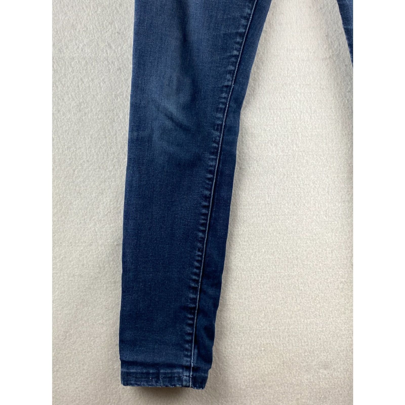 7 For All Mankind 7 For All Mankind Roxanne Womens 26 Blue Skinny Jeans Stretch Denim Dark Wash Size ONE SIZE - 6 Thumbnail