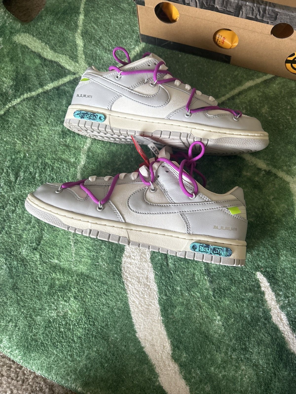 Nike × Off-White OFF WHITE DUNK LOW LOT 45 Size US 9.5 / EU 42-43 - 1 Thumbnail