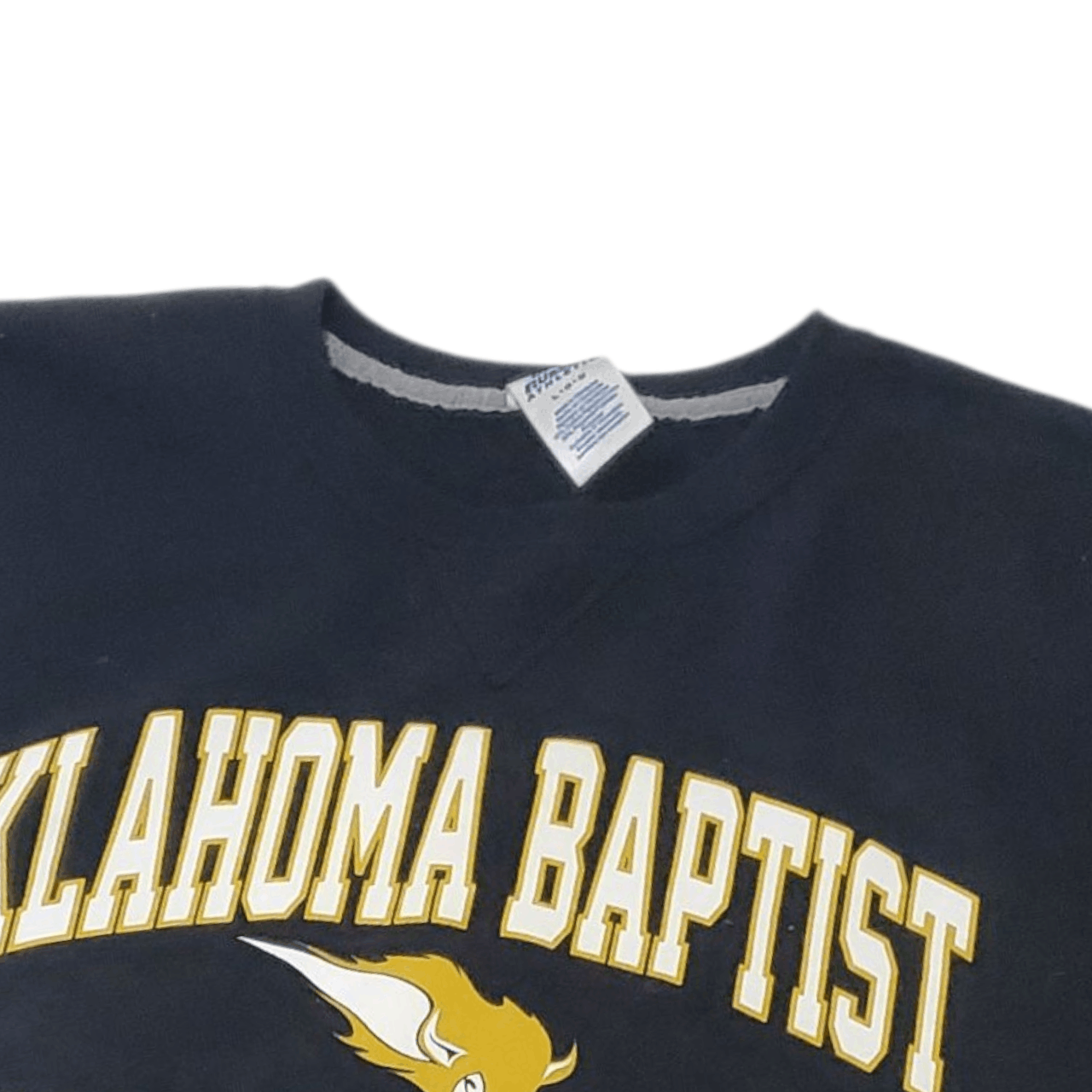 Vintage Y2K Oklahoma Baptist University Arc Logo Sweatshirt Size US L / EU 52-54 / 3 - 3 Thumbnail