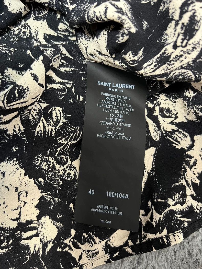 Saint Laurent Paris Saint Laurent Paris size 40 French black and white rose mu Size US XXS / EU 40 - 5 Thumbnail