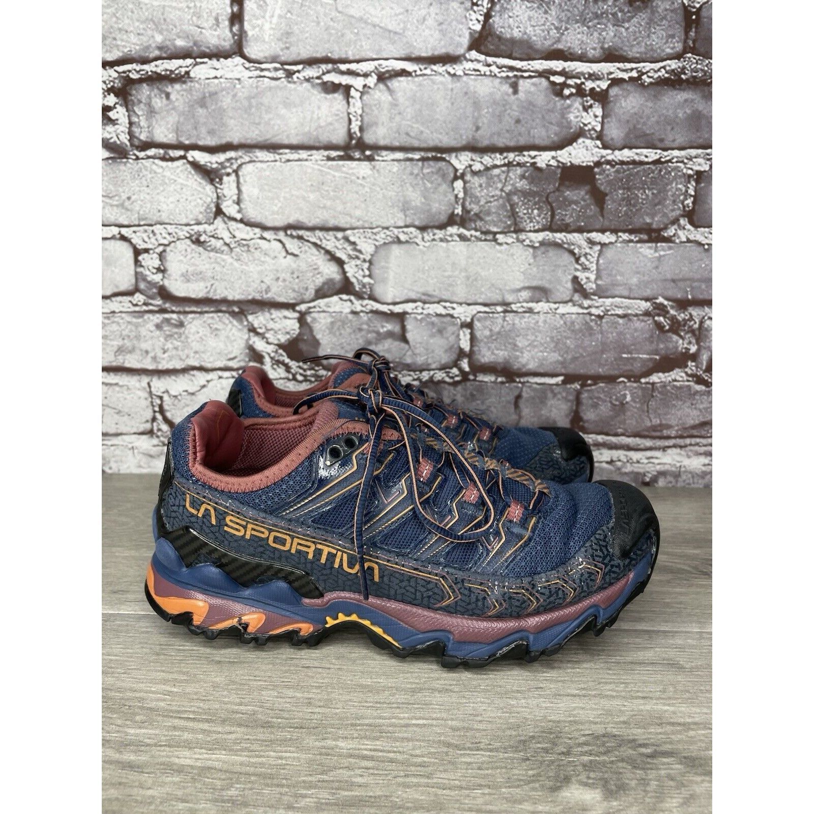 La Sportiva La Sportiva Ultra Raptor II Blue Mesh Trail Denim Rouge Hiki Size US 6 / IT 36 - 3 Thumbnail