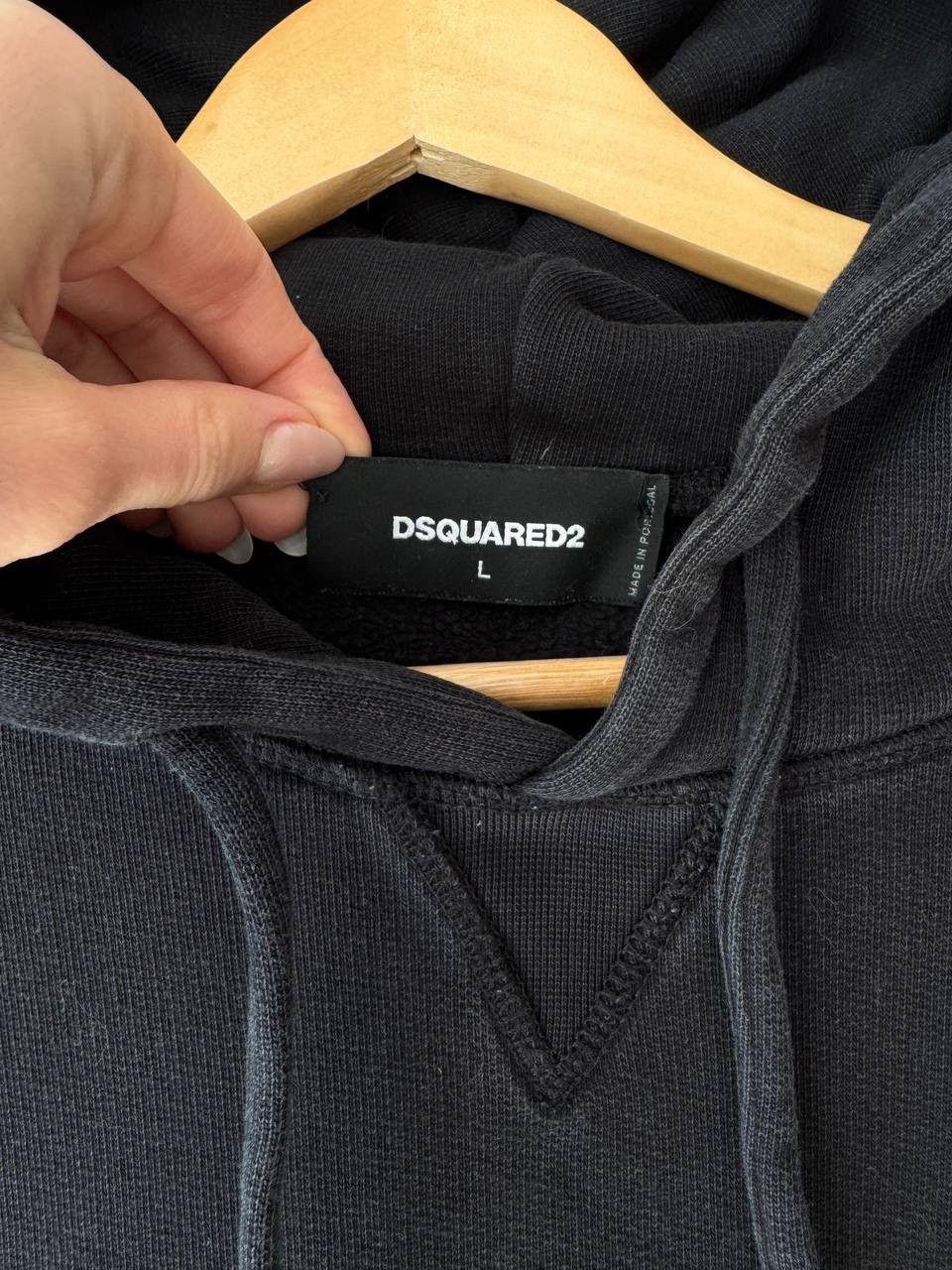 Designer × Dsquared2 Dsquared2 Black Hoodie Designer Sweatshirt Y2K Punk Size US L / EU 52-54 / 3 - 4 Thumbnail