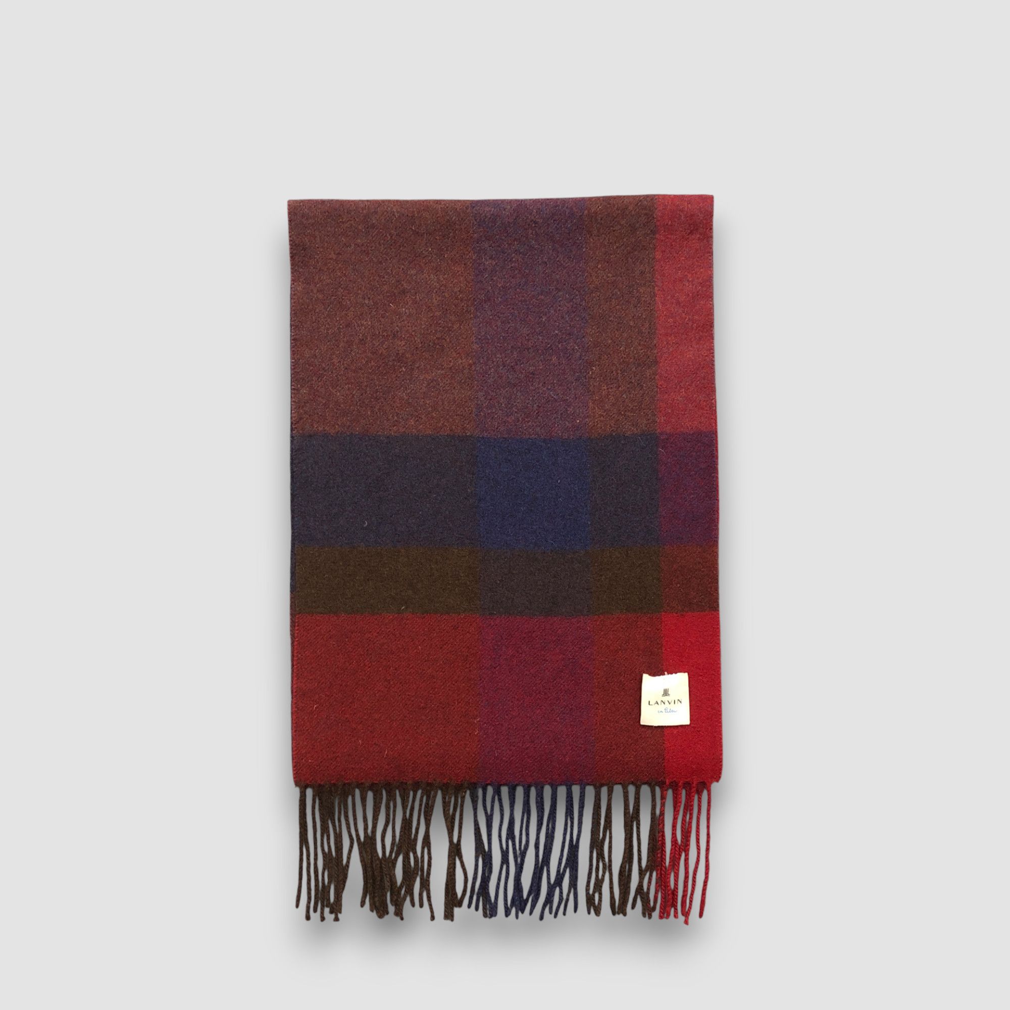 Lanvin Vintage Lanvin Scarf Muffler Wool Winter Scarves Size ONE SIZE - 2 Thumbnail