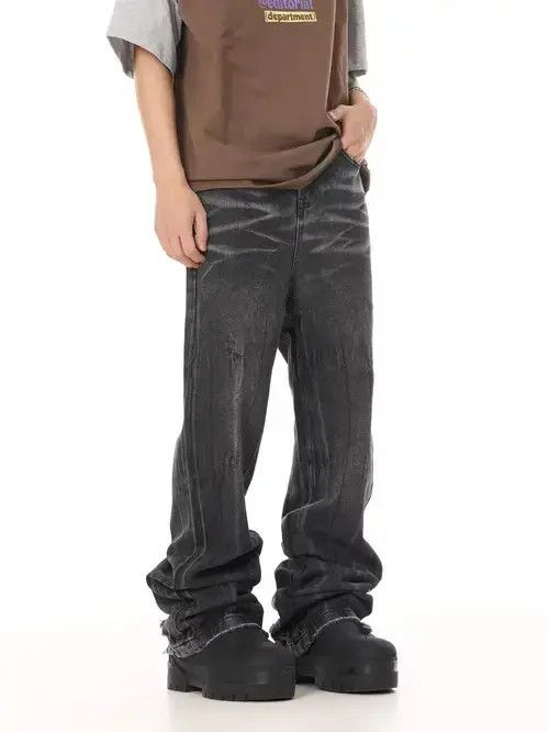 High Sport fade flared grunge washed pants Size US 34 / EU 50 - 1 Thumbnail