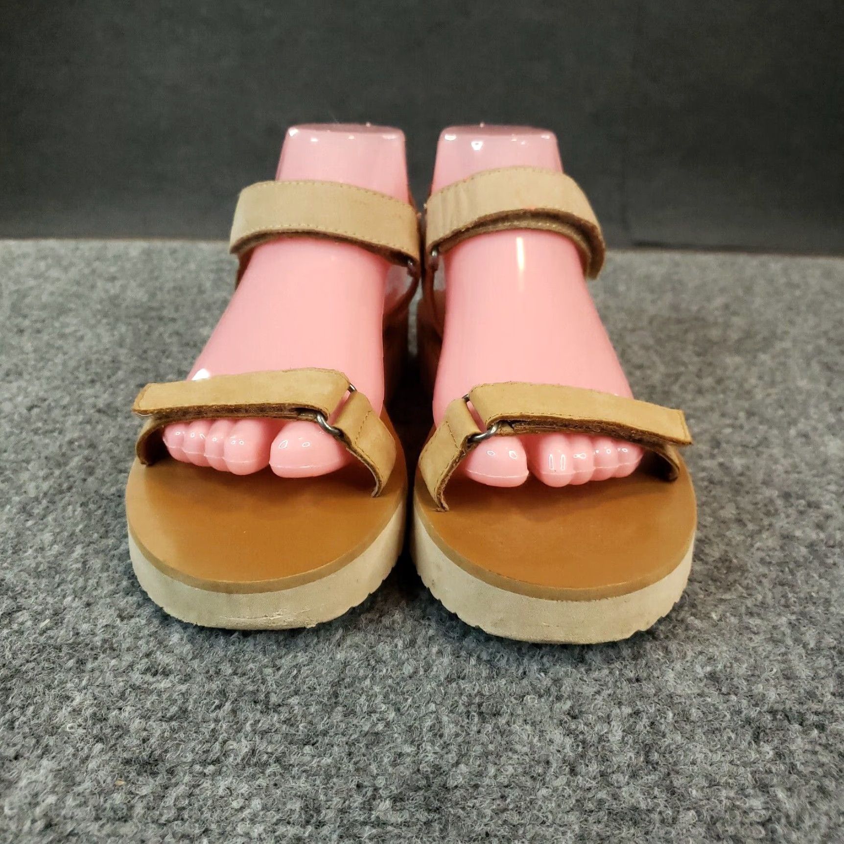 Madewell Madewell Leather Flat Sandal Womens Size 7.5 Brown Strappy Block Heel Size US 8 / IT 38 - 2 Thumbnail