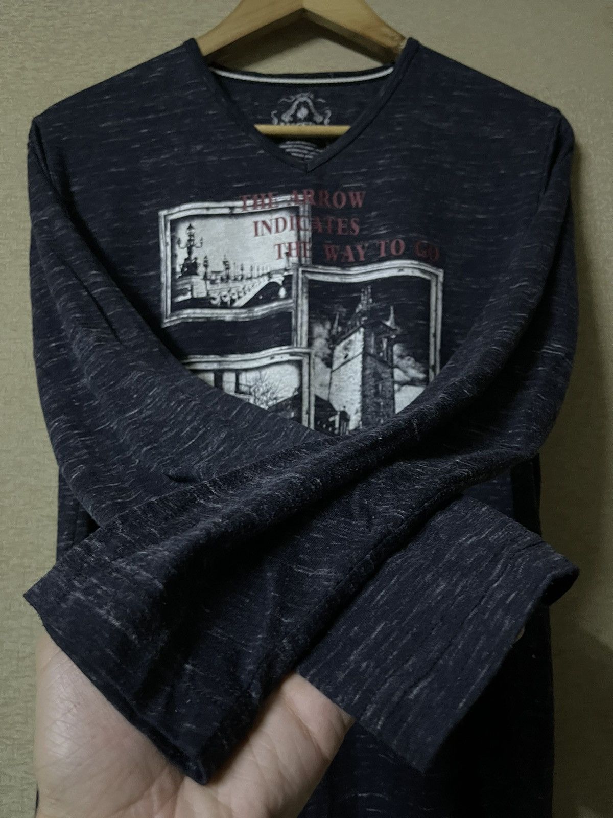 Mossimo MOSSIMO Punk Style History Cityscape Graphic Longsleeve Size US M / EU 48-50 / 2 - 8 Thumbnail