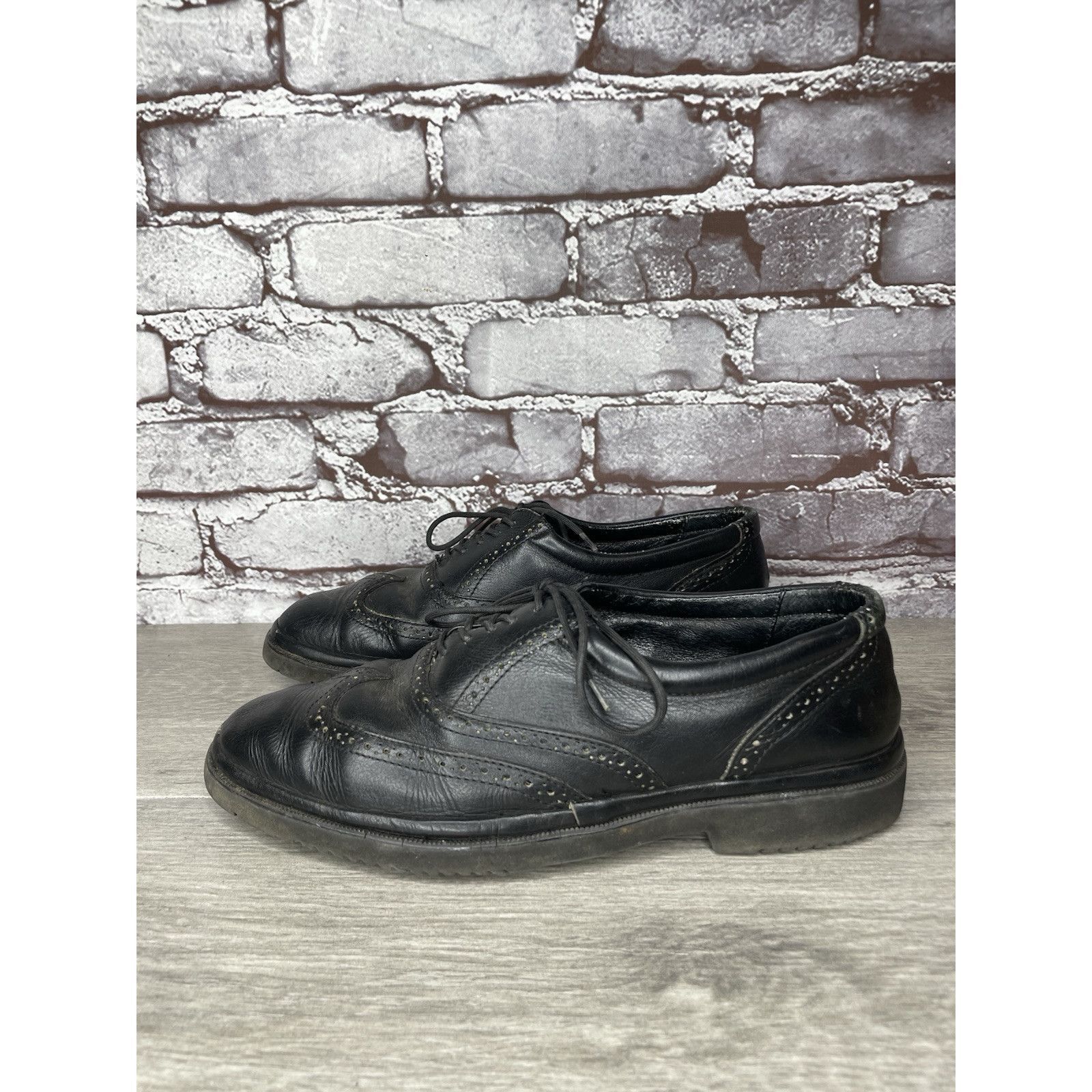 Other Jarking Classics Black Leather Lace Up Oxfords Shoes Men Sz Size US 6 / EU 39 - 5 Thumbnail