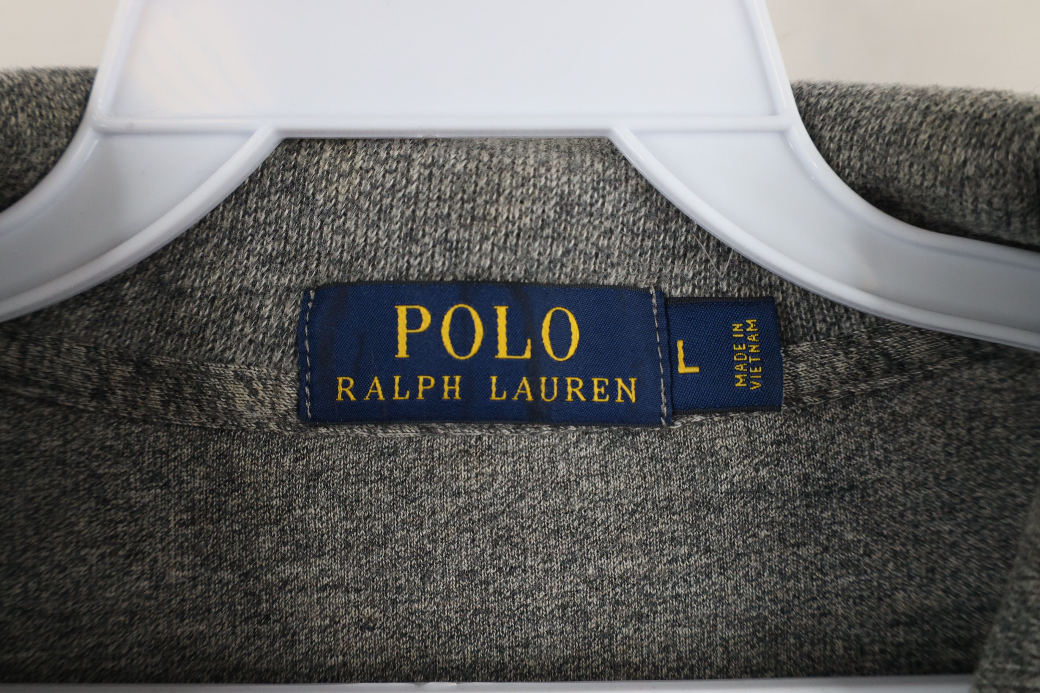 Ralph Lauren × Vintage Vintage Ralph Lauren Knit Half Zip Pullover Sweater Gray Size US L / EU 52-54 / 3 - 6 Thumbnail