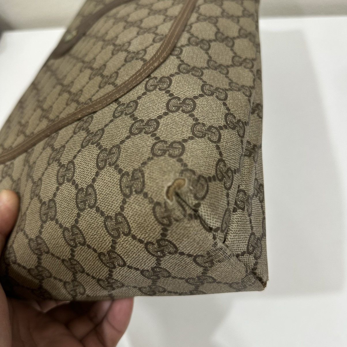 Gucci GUCCI VINTAGE WEB SHEERY LINE TOTE BAG 31 Size ONE SIZE - 10 Thumbnail