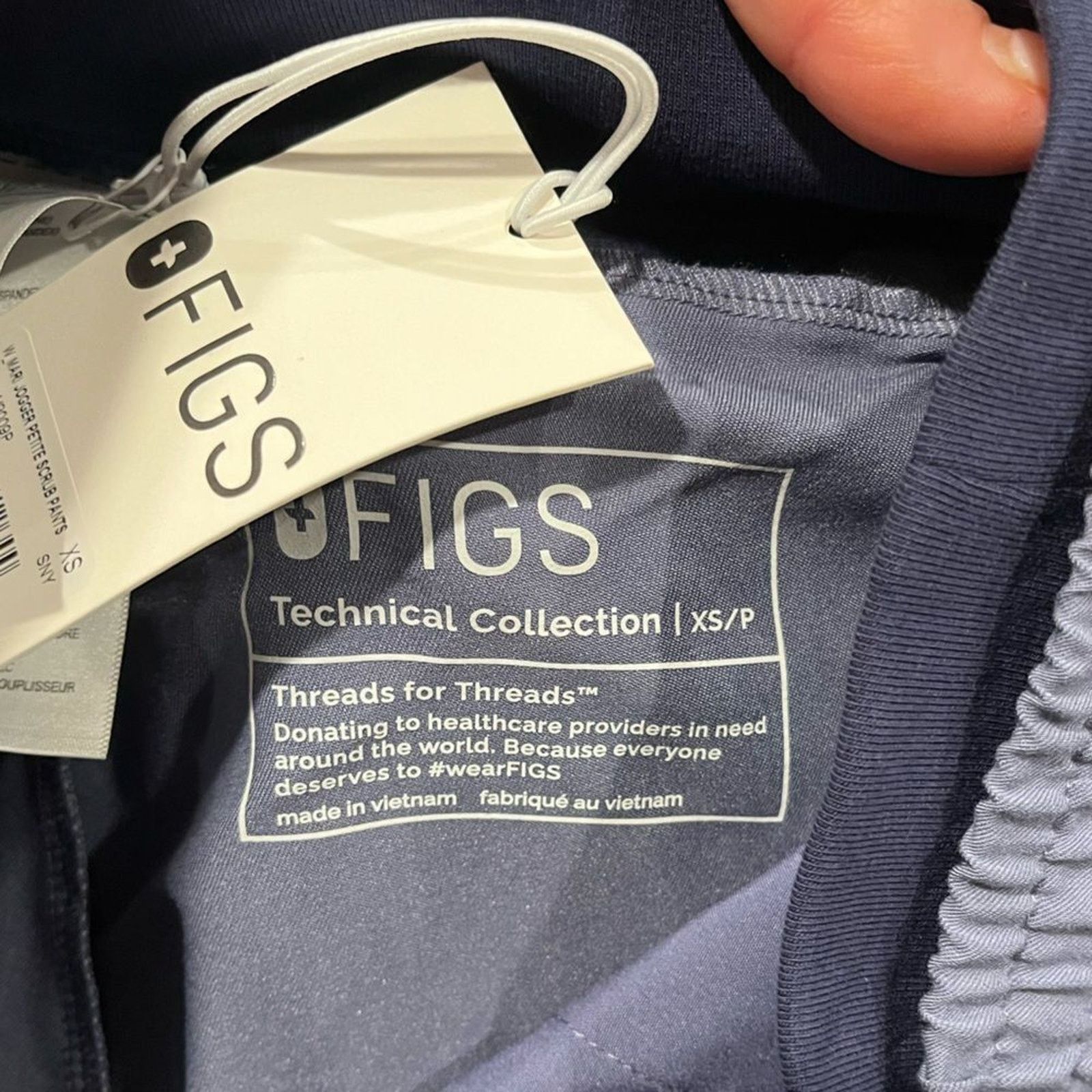Vintage NWT Figs Mari Skinny Jogger Scrub Pants Drawstring ElasticXS Size 25" / US 0 / IT 36 - 9 Thumbnail