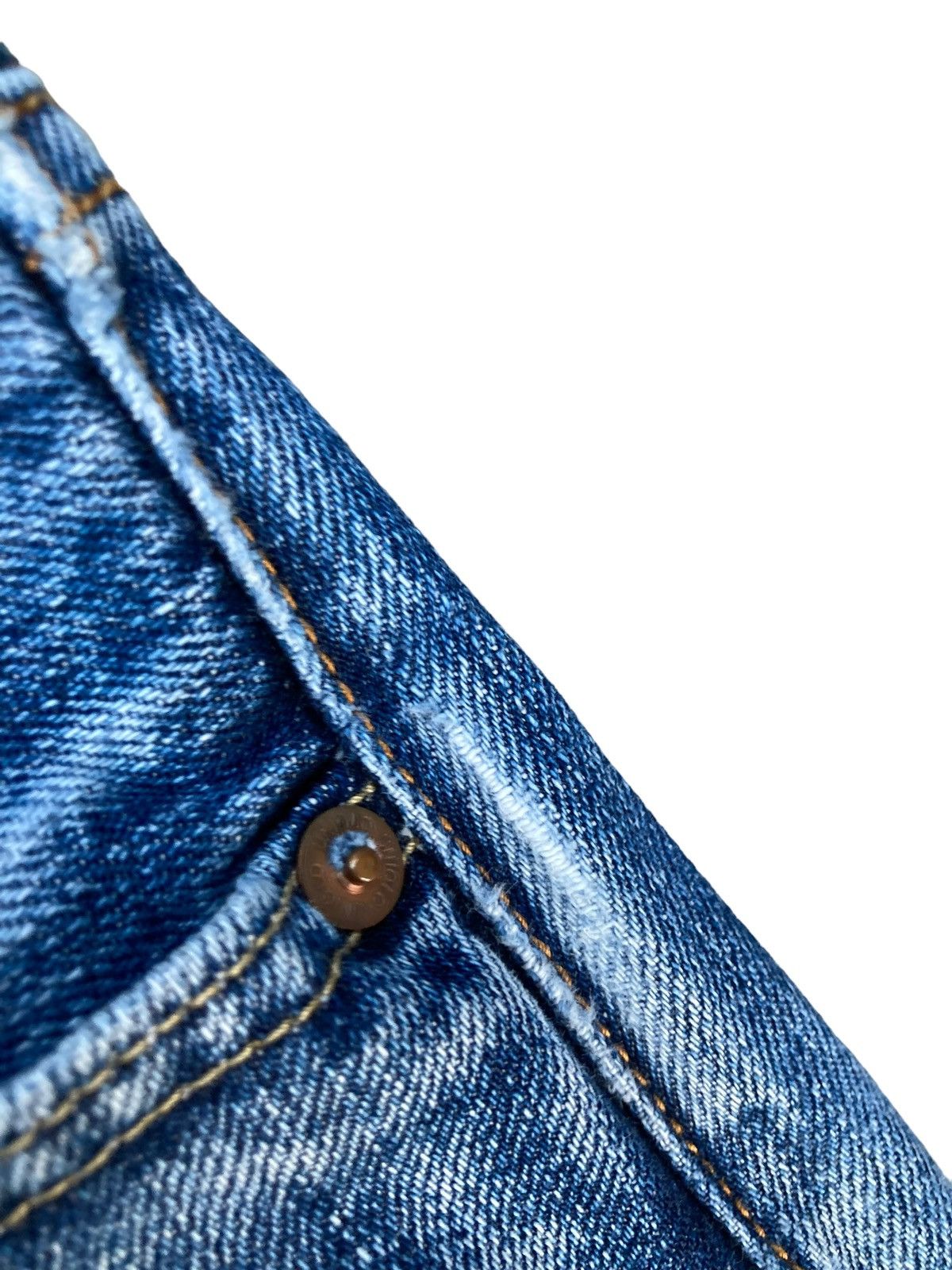 Jun Takahashi × Uniqlo Vintage Y2K Uniqlo Kaihara Jeans Straight Cut Size US 34 / EU 50 - 7 Thumbnail