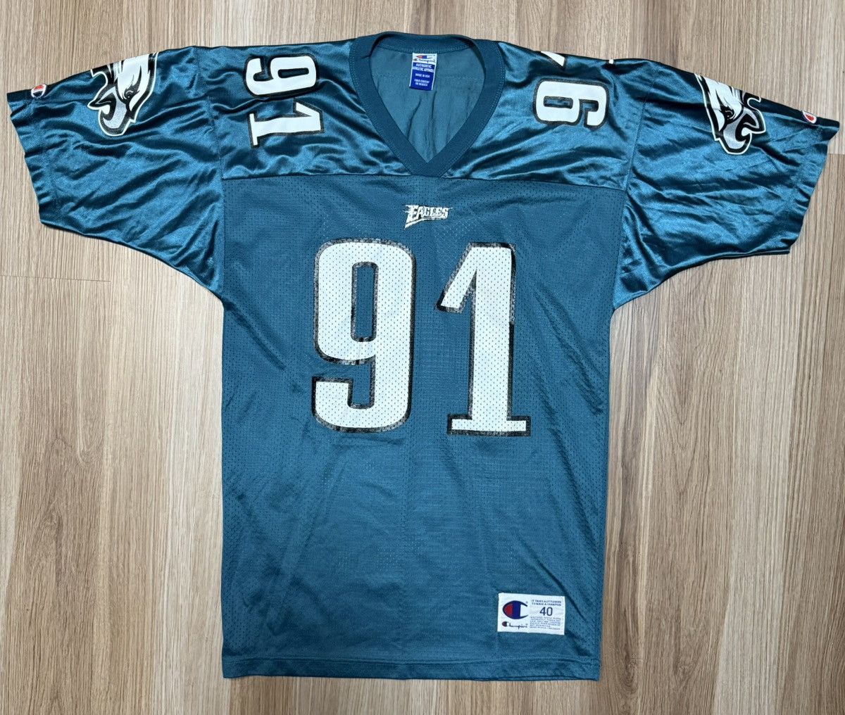 Champion Champion Philadelphia Eagles #91 Andy Harmon Jersey Size 40 Size US M / EU 48-50 / 2 - 1 Thumbnail
