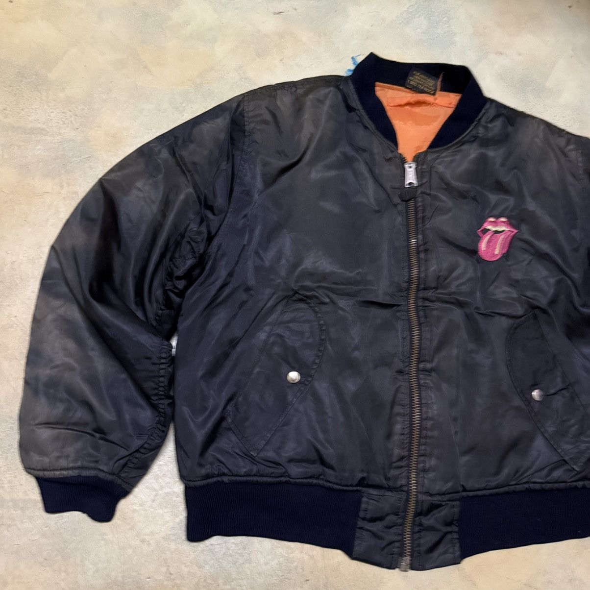 Brockum Vintage 1994 The Rolling Stones Bomber Jacket Brockum Tag Size US L / EU 52-54 / 3 - 5 Thumbnail