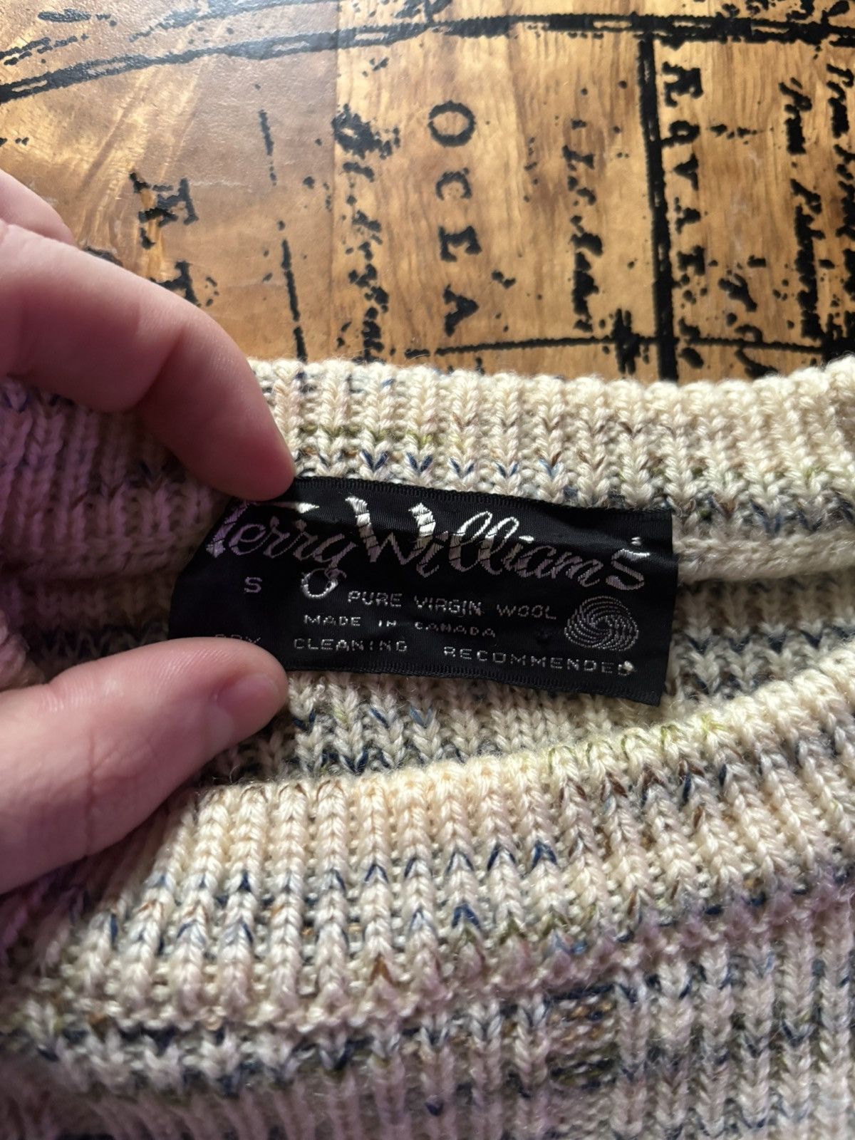 Vintage Vintage 80s Terry Williams Wool Nep Knit Sweater Size US S / EU 44-46 / 1 - 4 Thumbnail