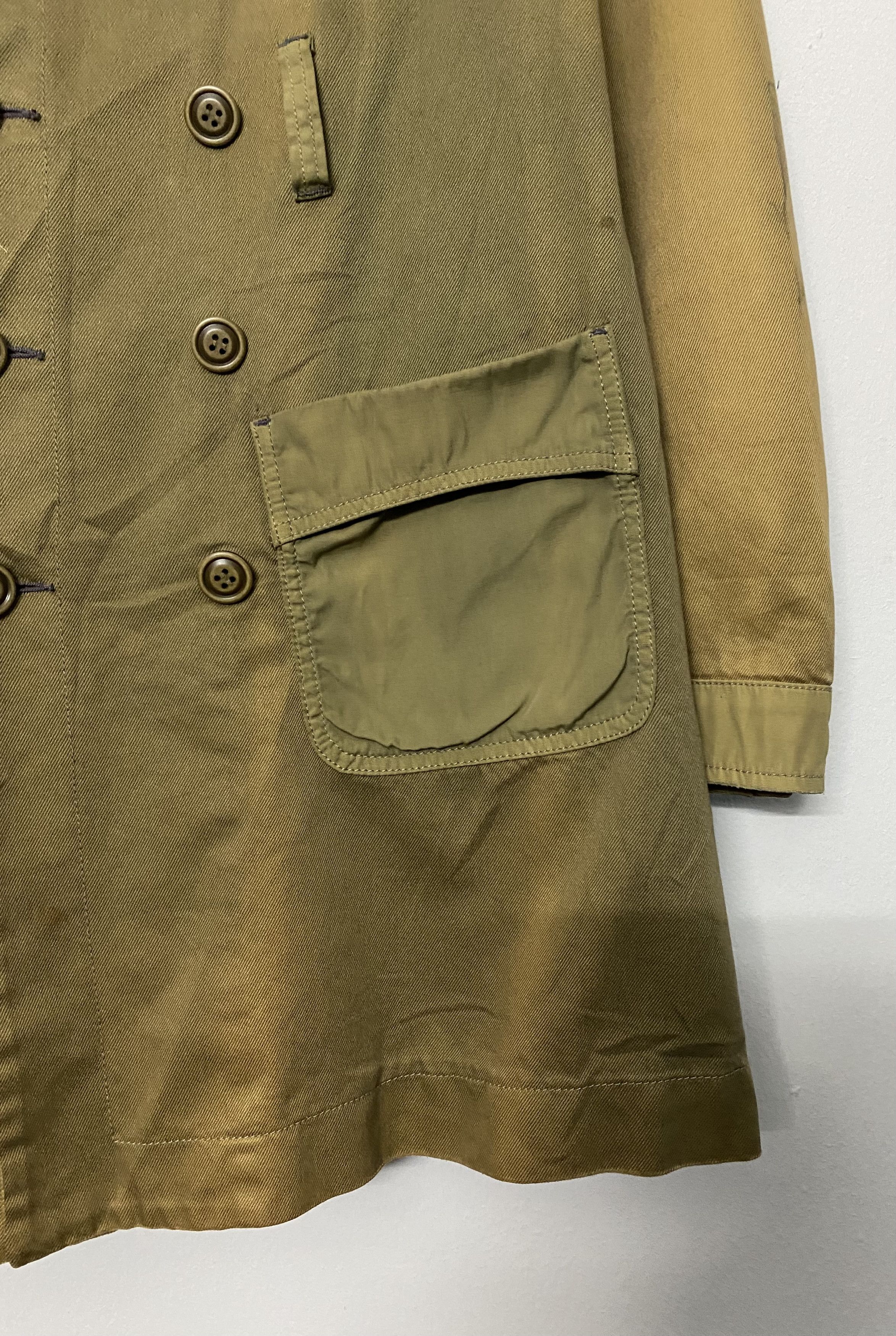 Diesel Diesel Clouds Khaki Double Breasted Utility Trench Coat Size US XS / EU 42 / 0 - 9 Thumbnail