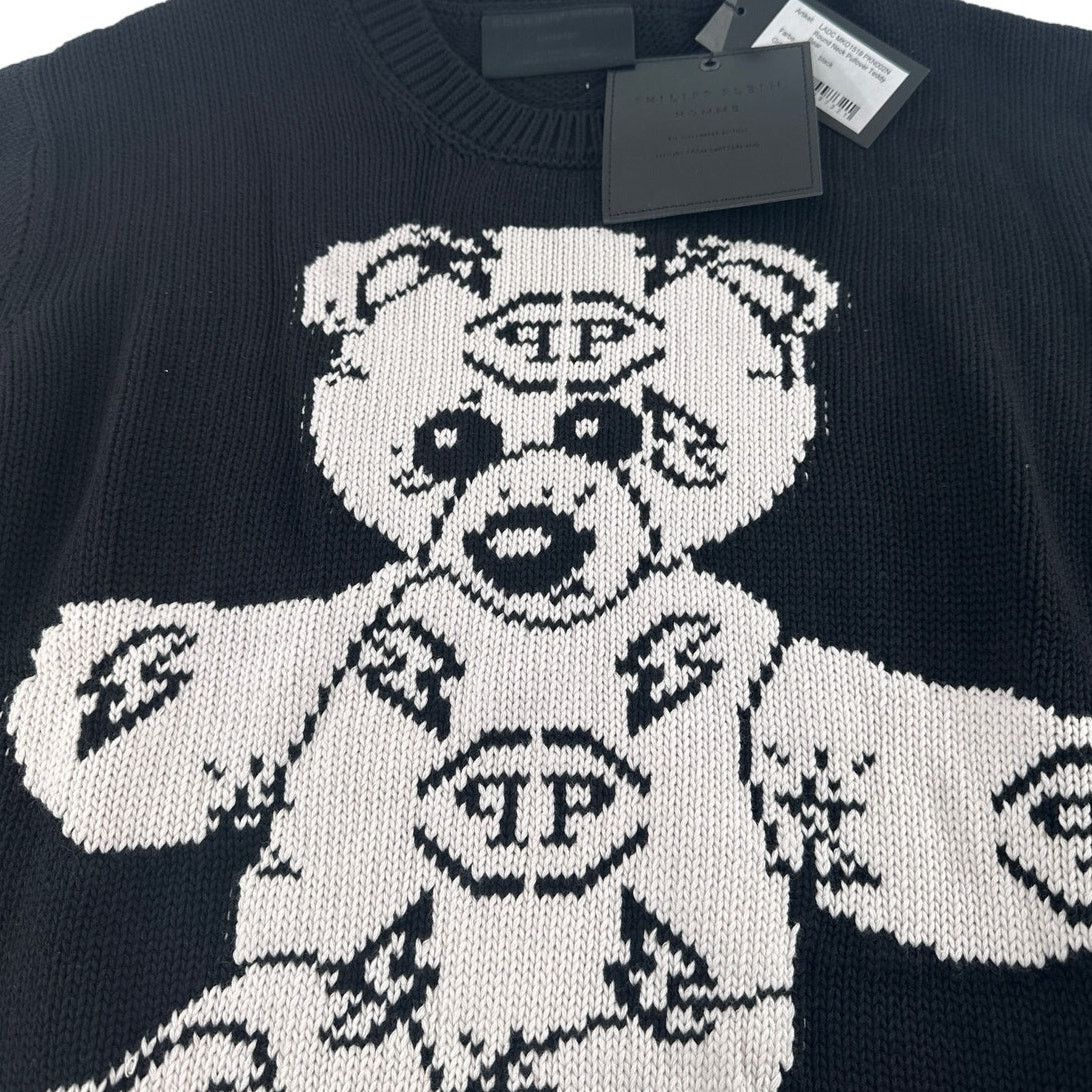 Philipp Plein Philipp Plein Blk Teddy Bear Round Neck Pullover Sweater XL Size US XL / EU 56 / 4 - 7 Thumbnail