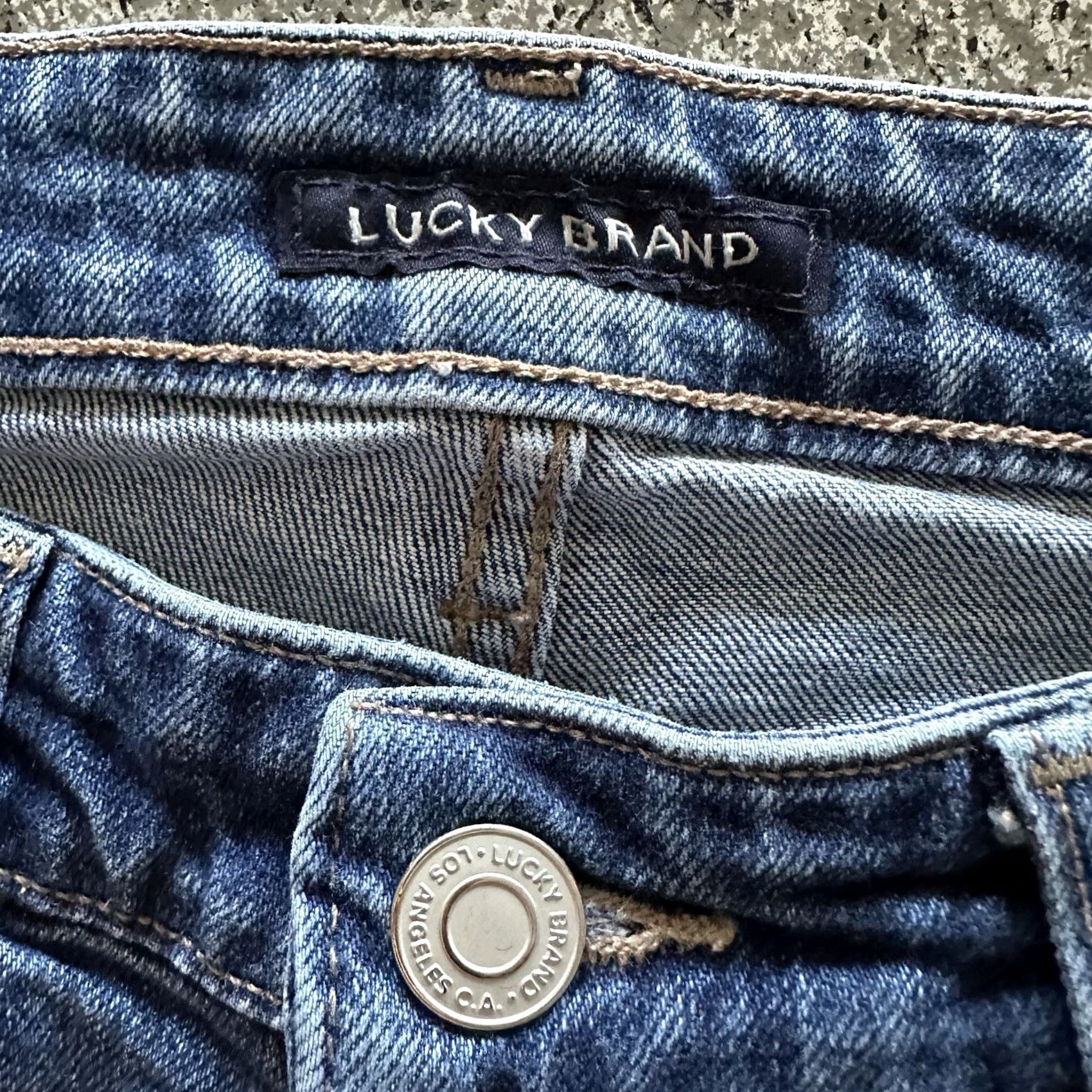 Lucky Brand Lucky Brand Jeans Womens 4 Skinny Mid Rise 27x28 Ava Raw Hem Medium Wash Blue Denim 5-Pocket Stretch Regular Size 27" / US 4 / IT 40 - 7 Thumbnail